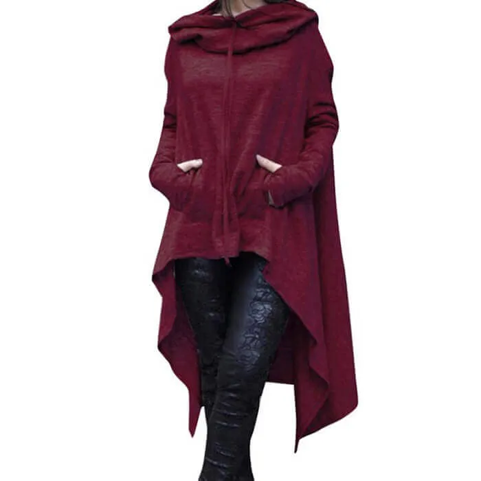 Irregular Loose Hoodies for Women