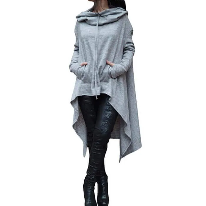 Irregular Loose Hoodies for Women