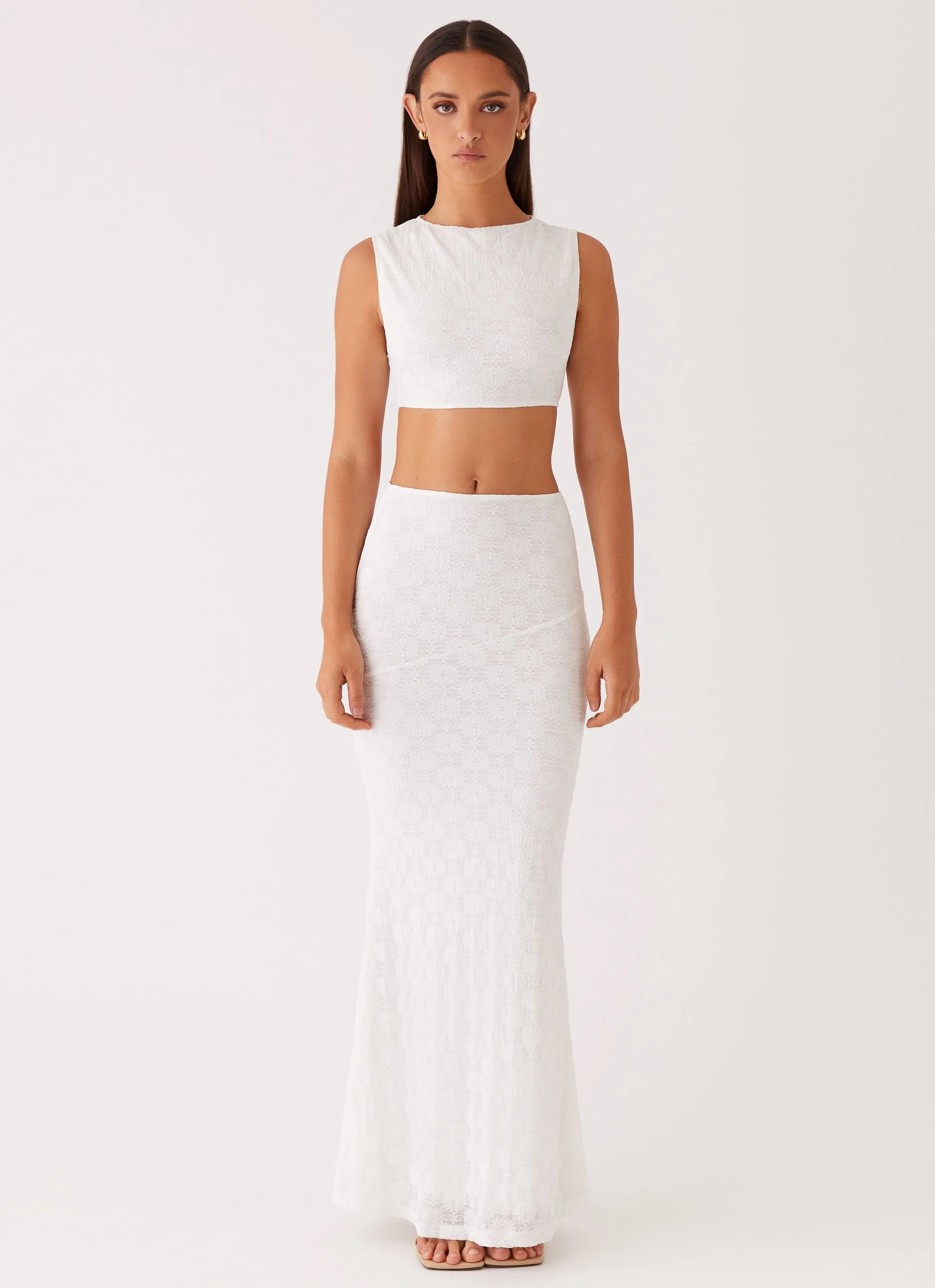 Mood Outfitboard Issey Maxi Skirt - White