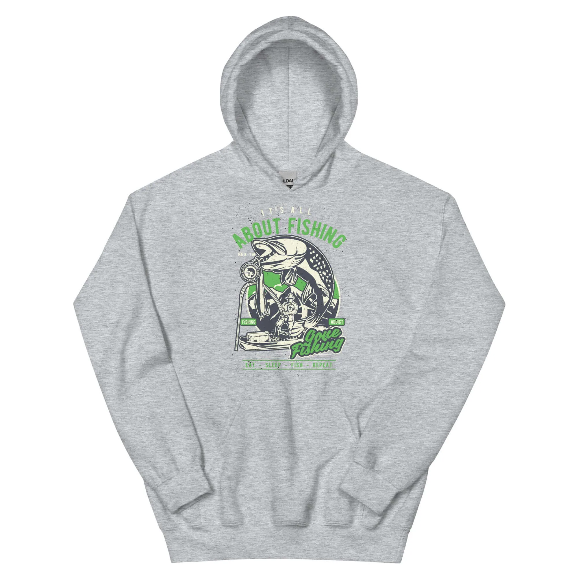 It's All About Fishing Unisex Graphic Hoodie