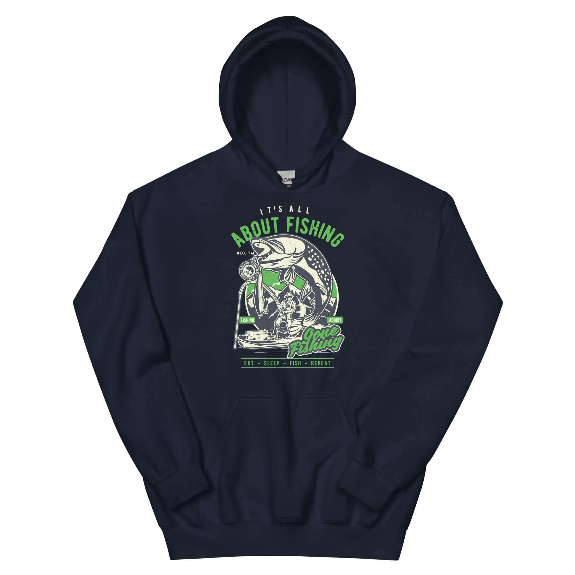 It's All About Fishing Unisex Graphic Hoodie