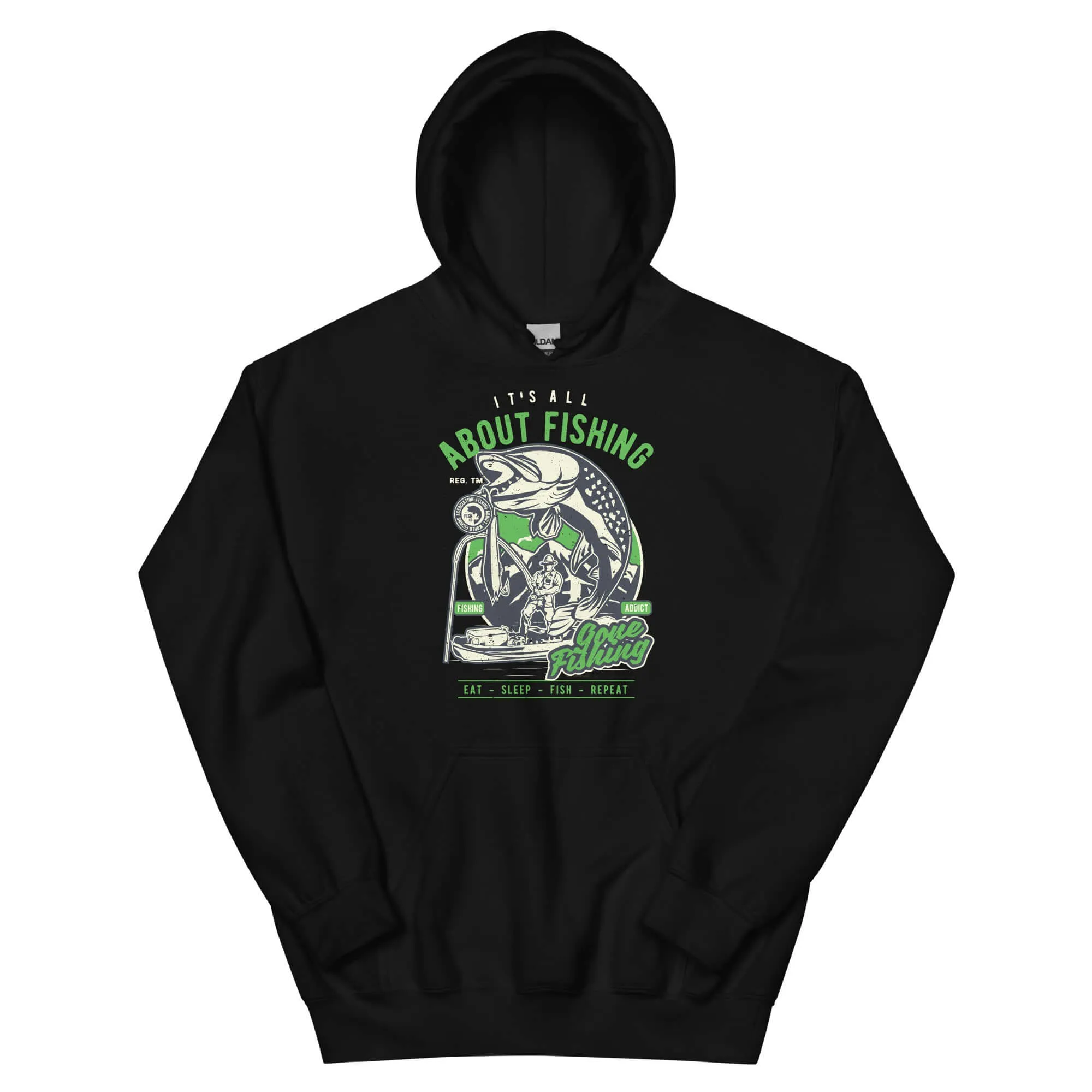 It's All About Fishing Unisex Graphic Hoodie