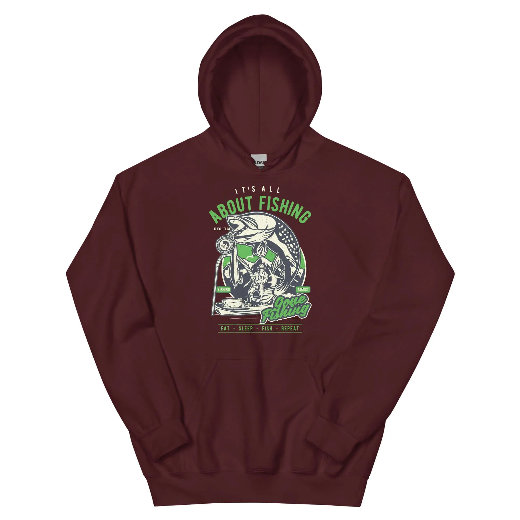 It's All About Fishing Unisex Graphic Hoodie