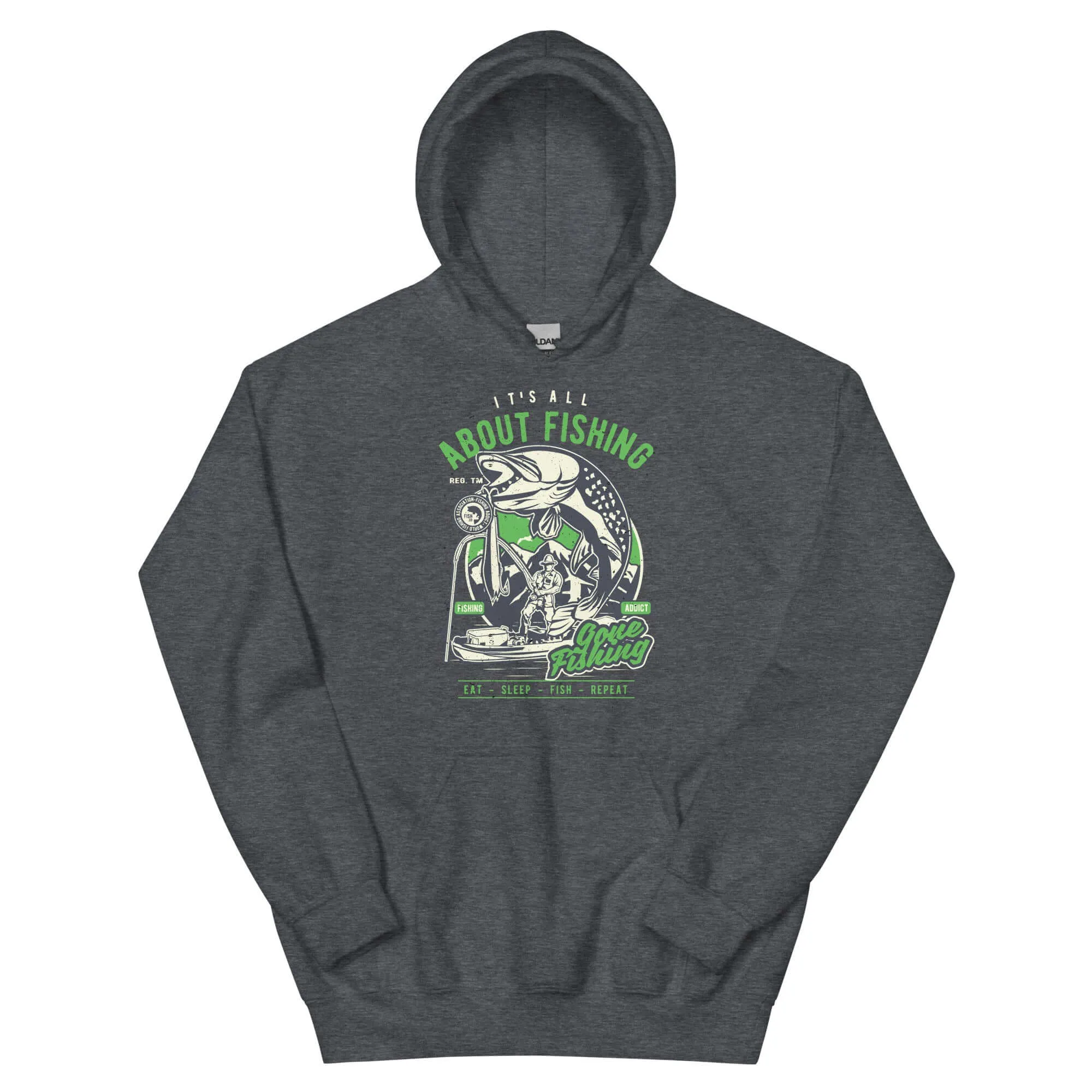 It's All About Fishing Unisex Graphic Hoodie