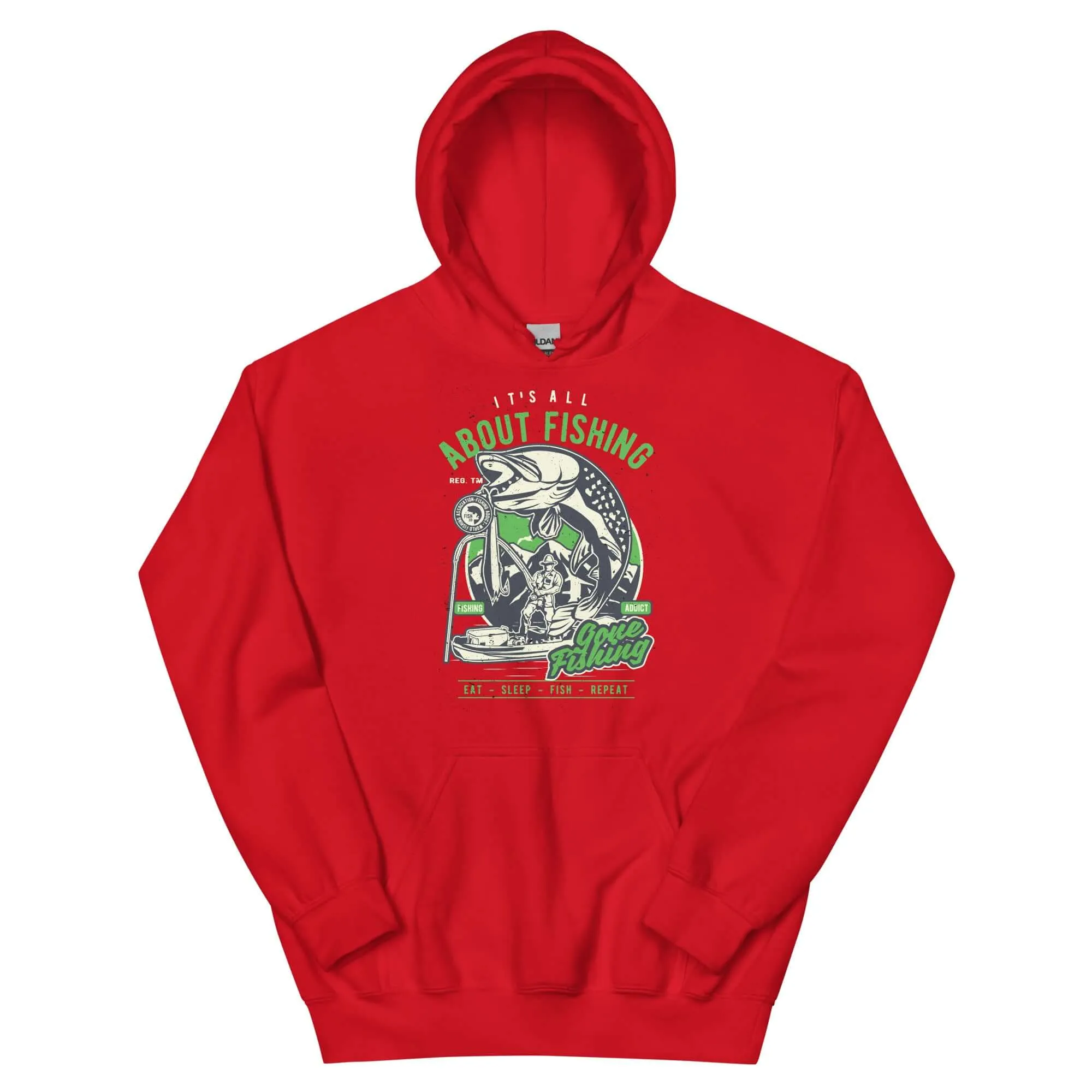 It's All About Fishing Unisex Graphic Hoodie