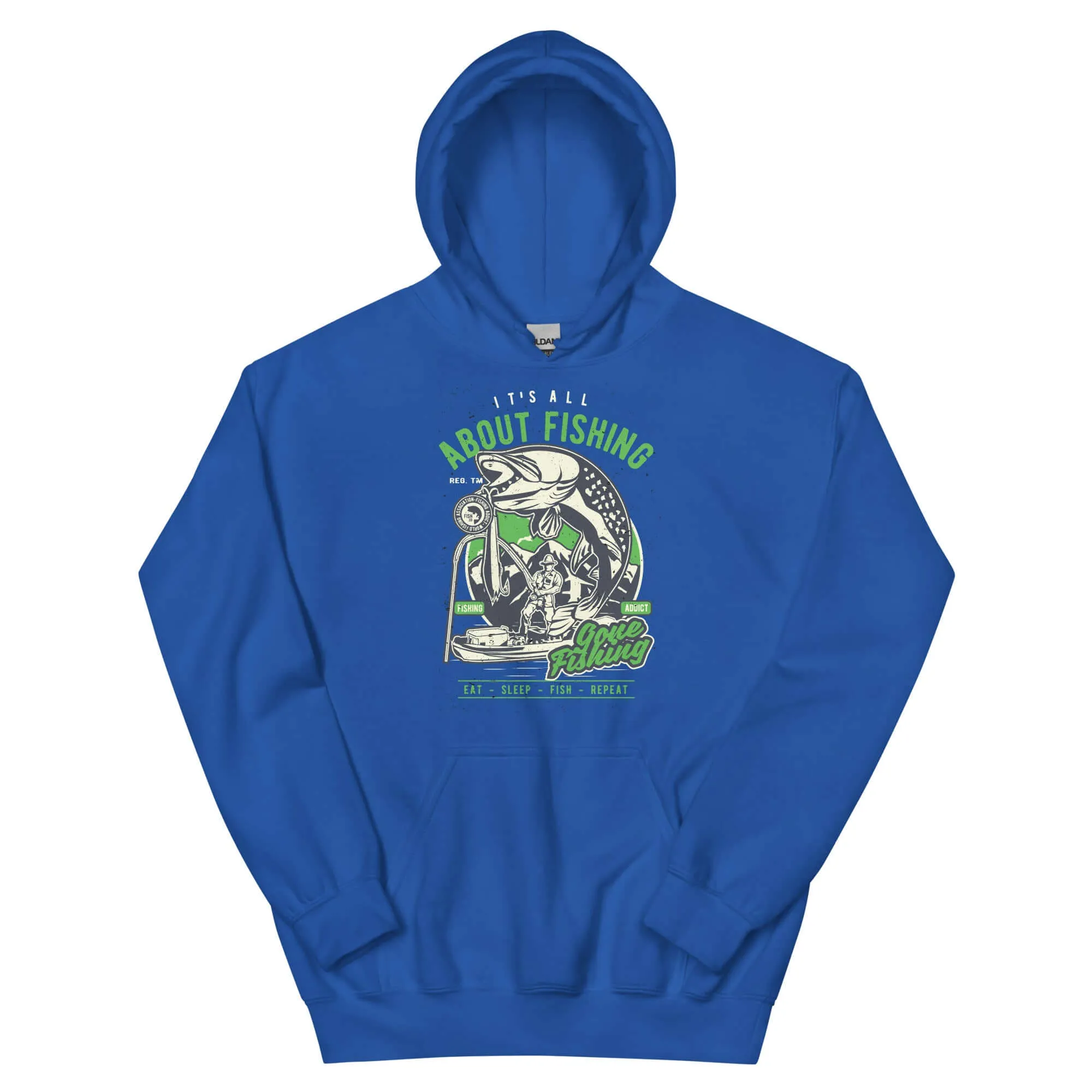 It's All About Fishing Unisex Graphic Hoodie