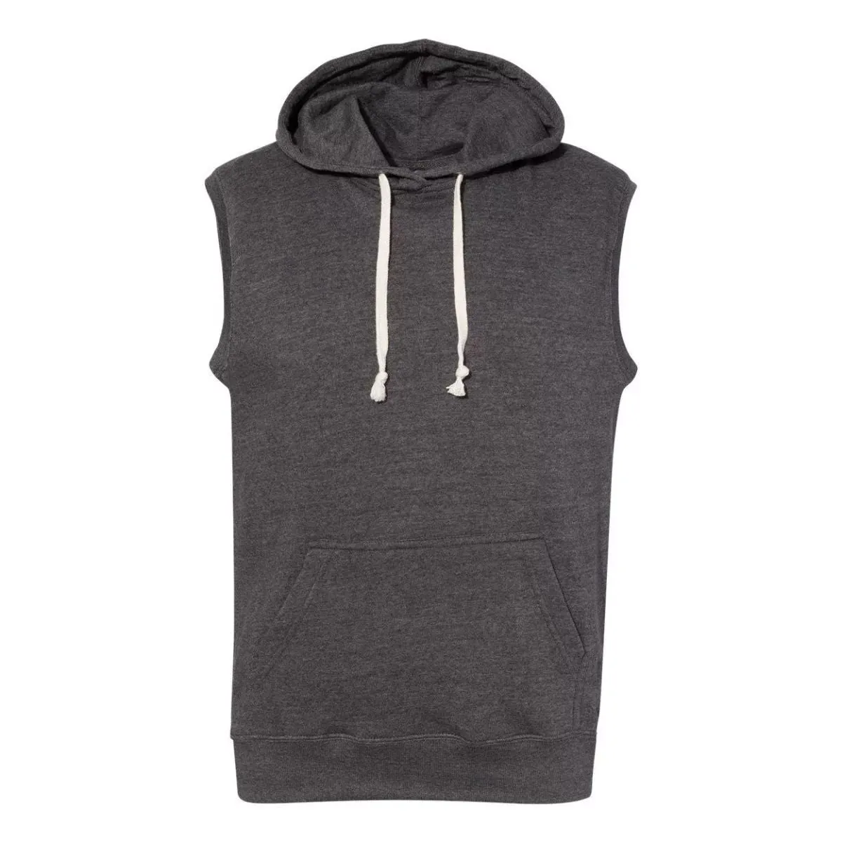 J. America Triblend Sleeveless Hooded Sweatshirt
