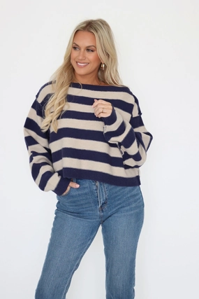 Janna Stripe Sweater LayeringFriendly Weight ShockAbsorbing