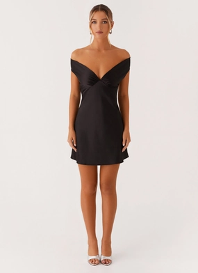 Jenner Mini Dress - Black Functional Clothing Jenner Mini Dress - Black Side Slit