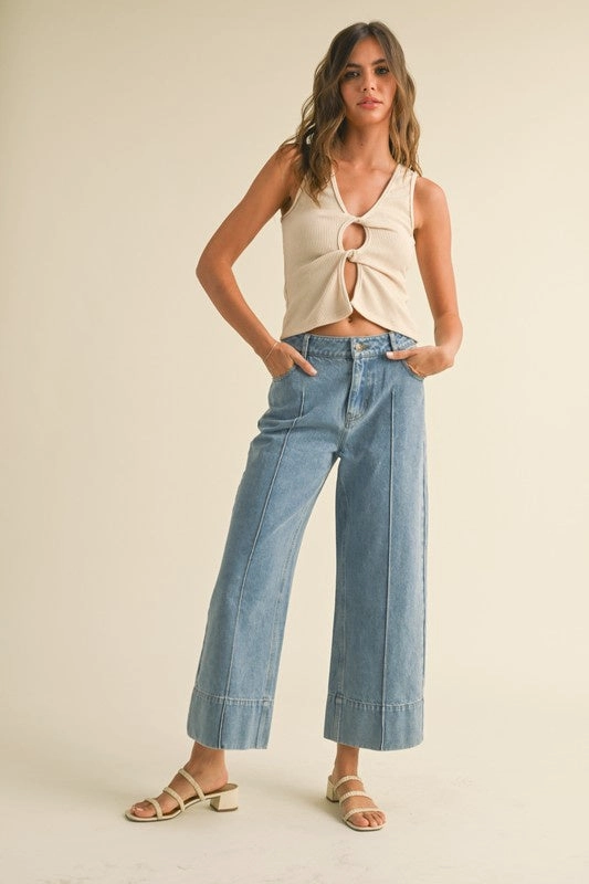 AntiStatic Material Jenny Wide Leg Jean
