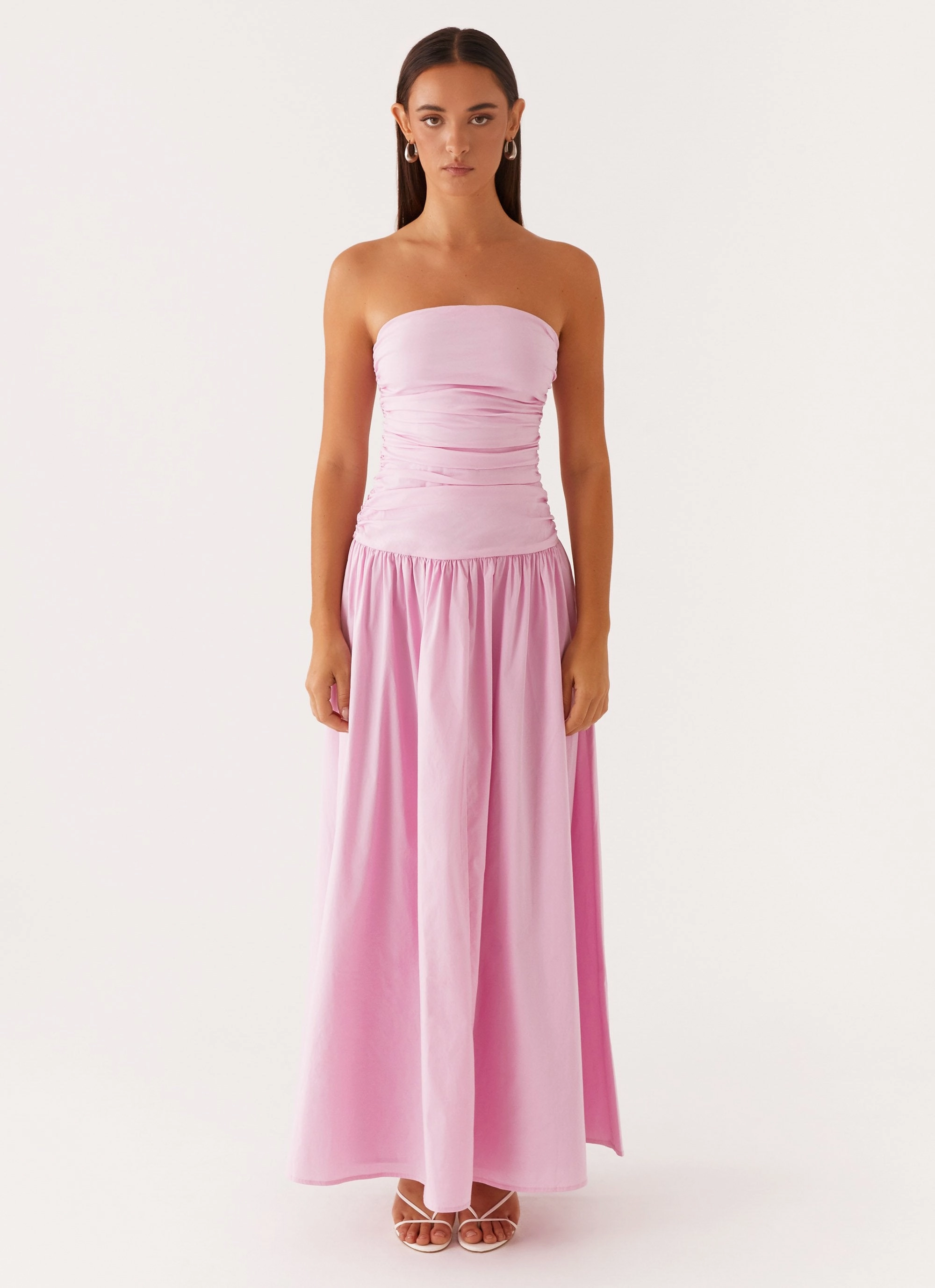 Breathable Design Carmel Maxi Dress - Pink