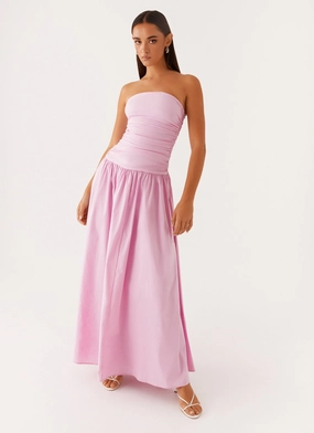 Carmel Maxi Dress - Pink Smart Vibe Modern and Feminine