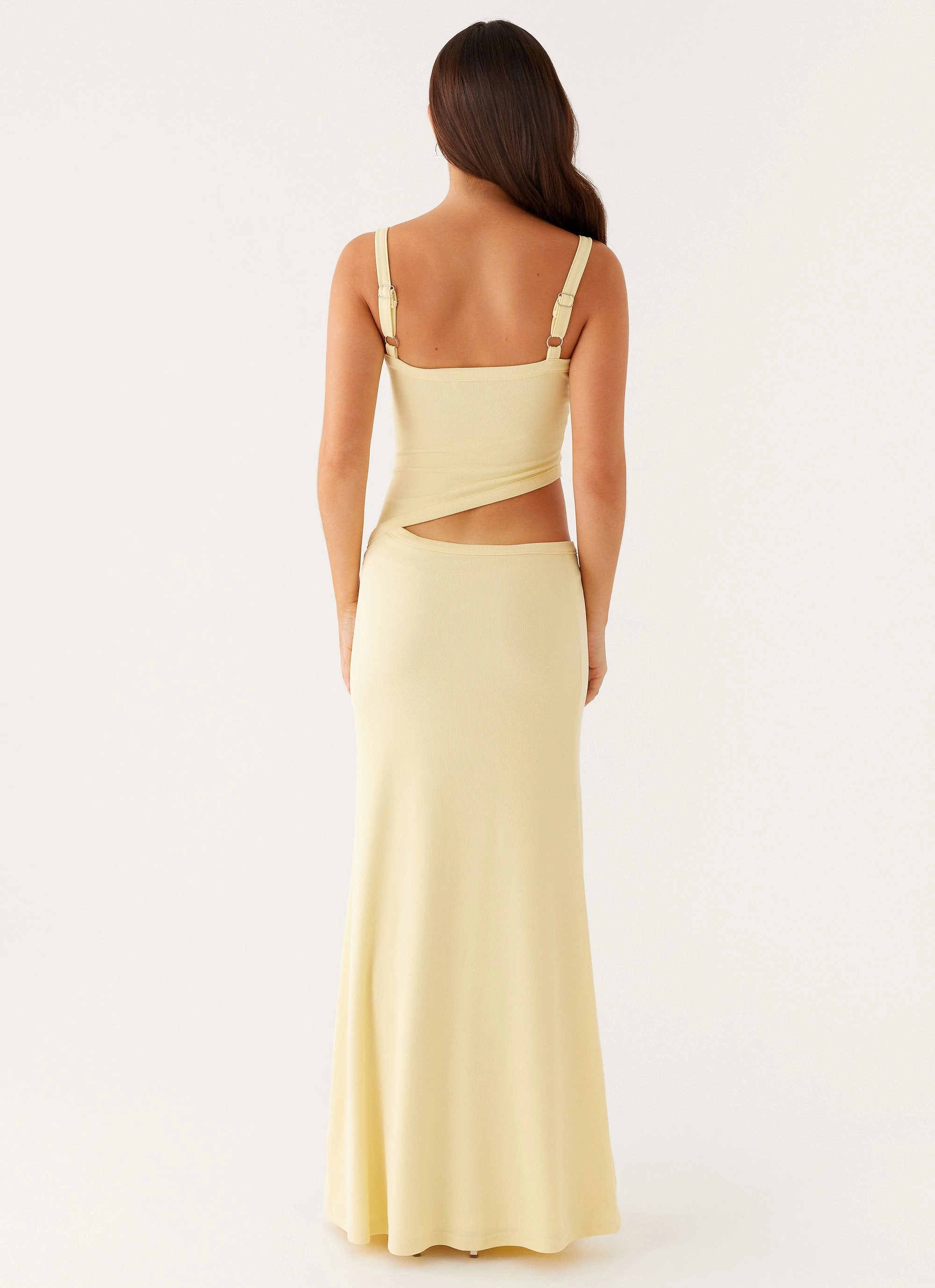 High-waist Standout Feature Jocelyn Maxi Dress - Yellow