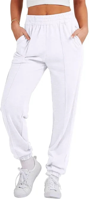 Jogging Sweatpants for Women with Pockets Elastic Waist Lounge Jogger Pants Casual Athletic Hiking Pants Y2K Trousers