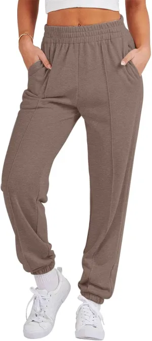 Jogging Sweatpants for Women with Pockets Elastic Waist Lounge Jogger Pants Casual Athletic Hiking Pants Y2K Trousers