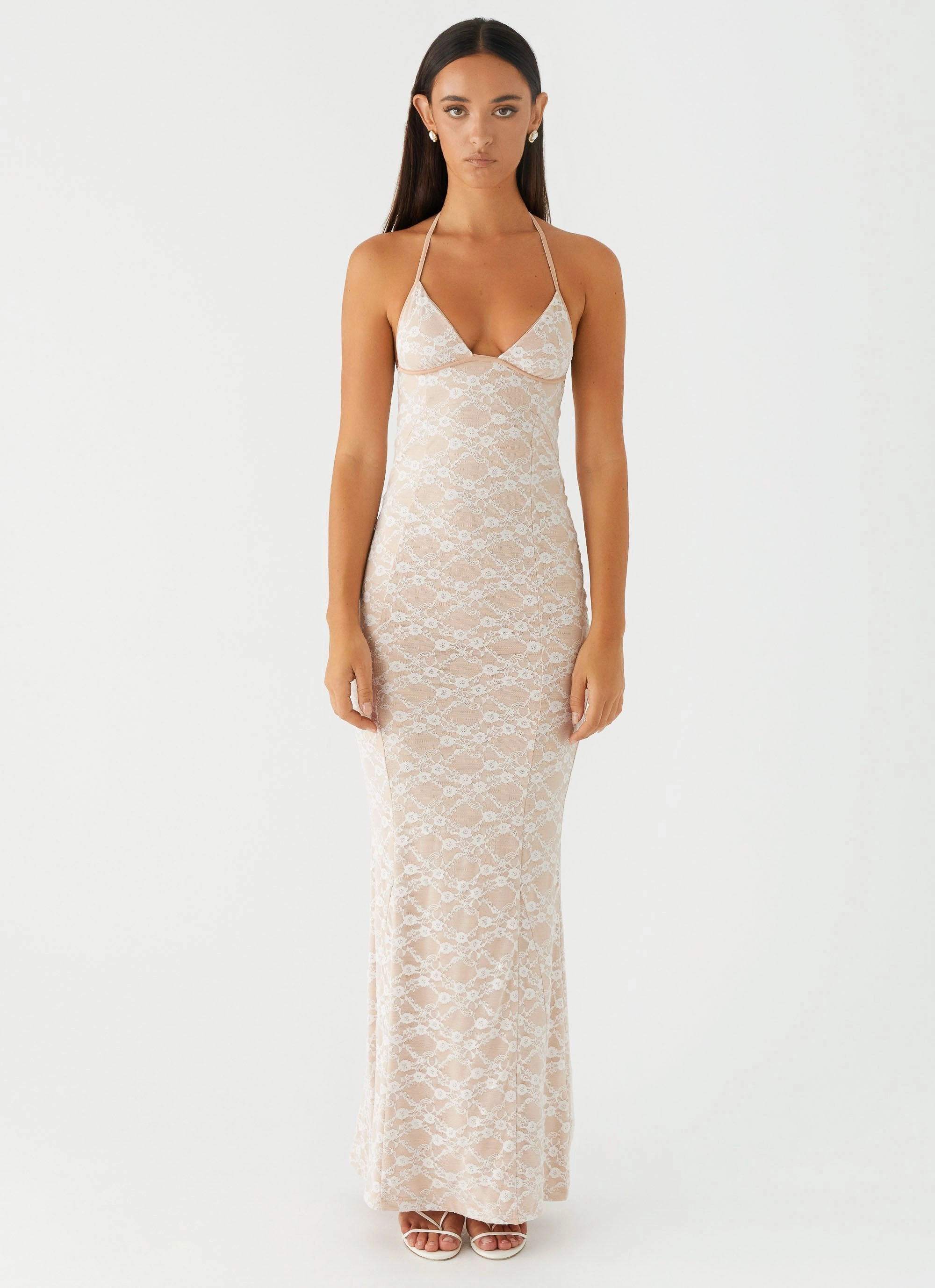 Jolina Lace Maxi Dress - White Versatile Design Luxury Feel