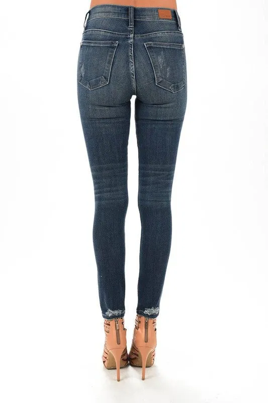 Judy Blue Bootyfull Destroyed Patch Skinny Jean (Plus Size)