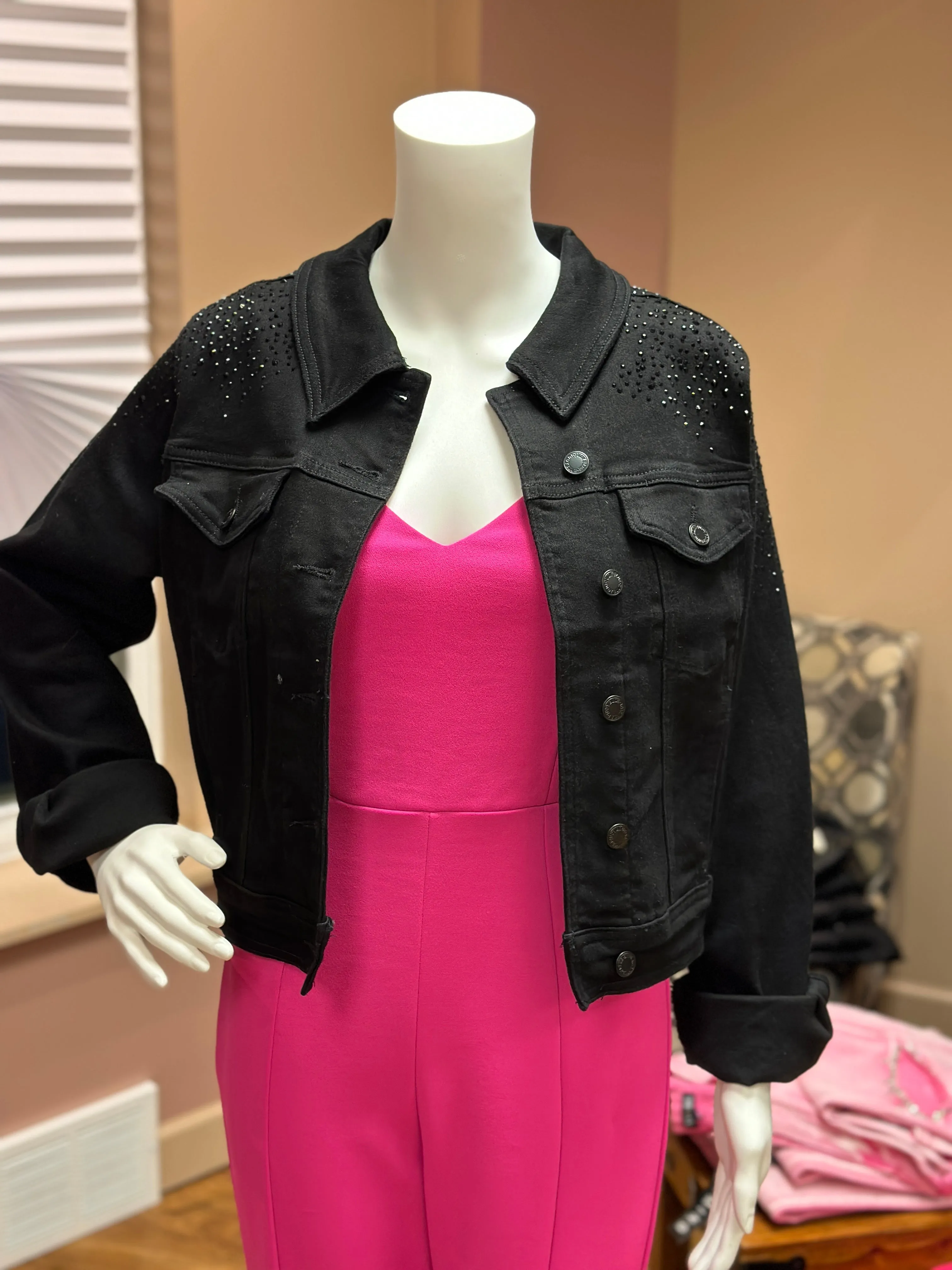 Judy Blue Reg/Plus Rhinestone Embellished Jacket