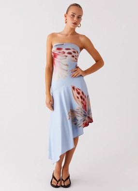 Juliana Midi Dress - Deep Sea Bloom Mix-And-Match Chic Fit Wear