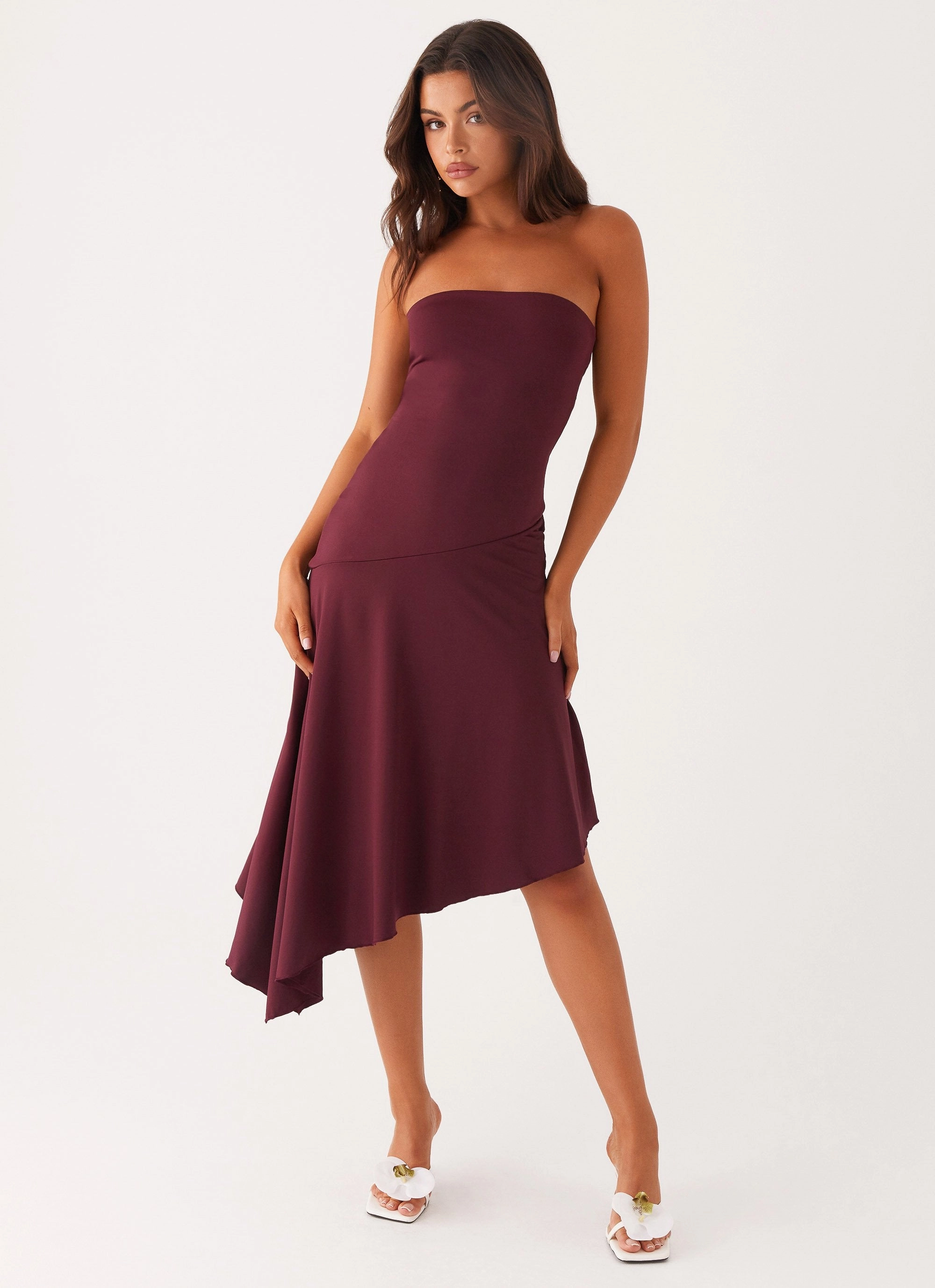 Juliana Midi Dress - Mulberry urban vibe