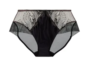 Julie's Roses Black High Waist Brief By Dita Von Teese - sizes S-4X