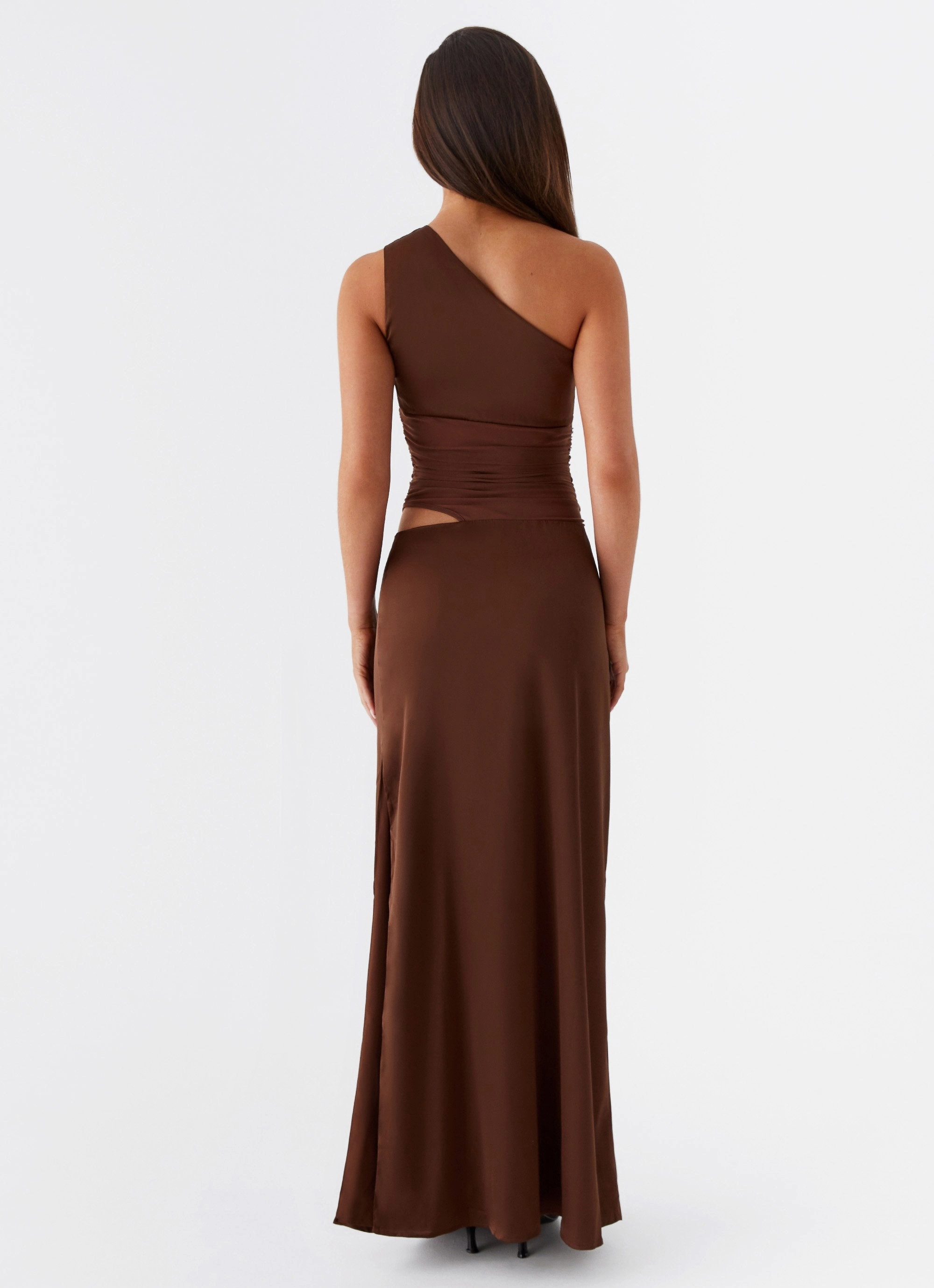 Juliette Maxi Dress - Chocolate Sophisticated Waist