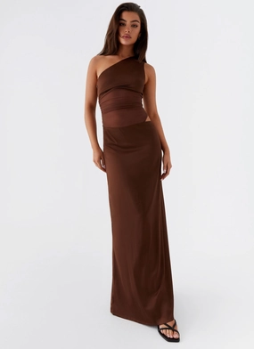 Juliette Maxi Dress - Chocolate Formal Aura Natural Layers