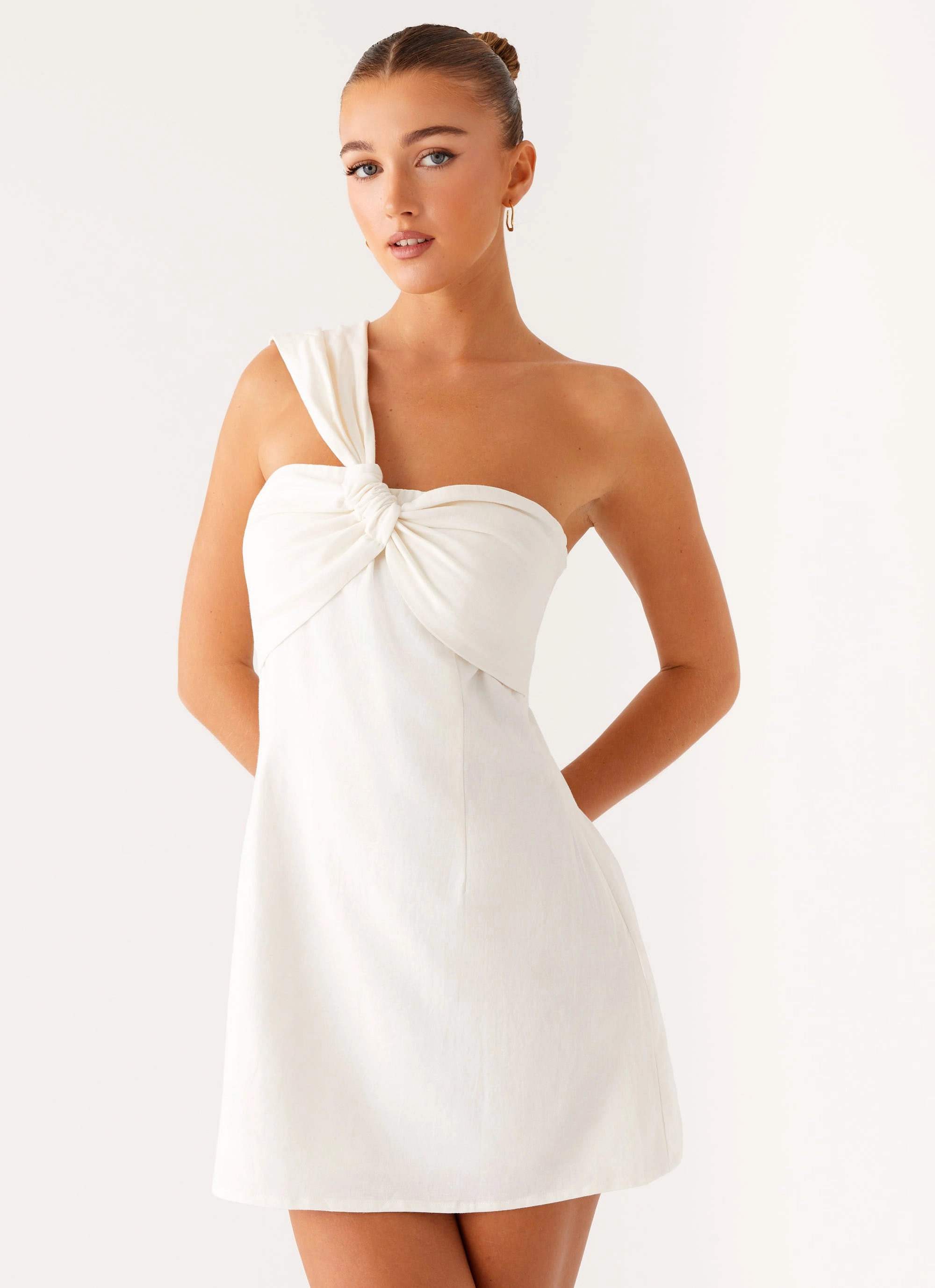 Lined interior Kameron Mini Dress - White