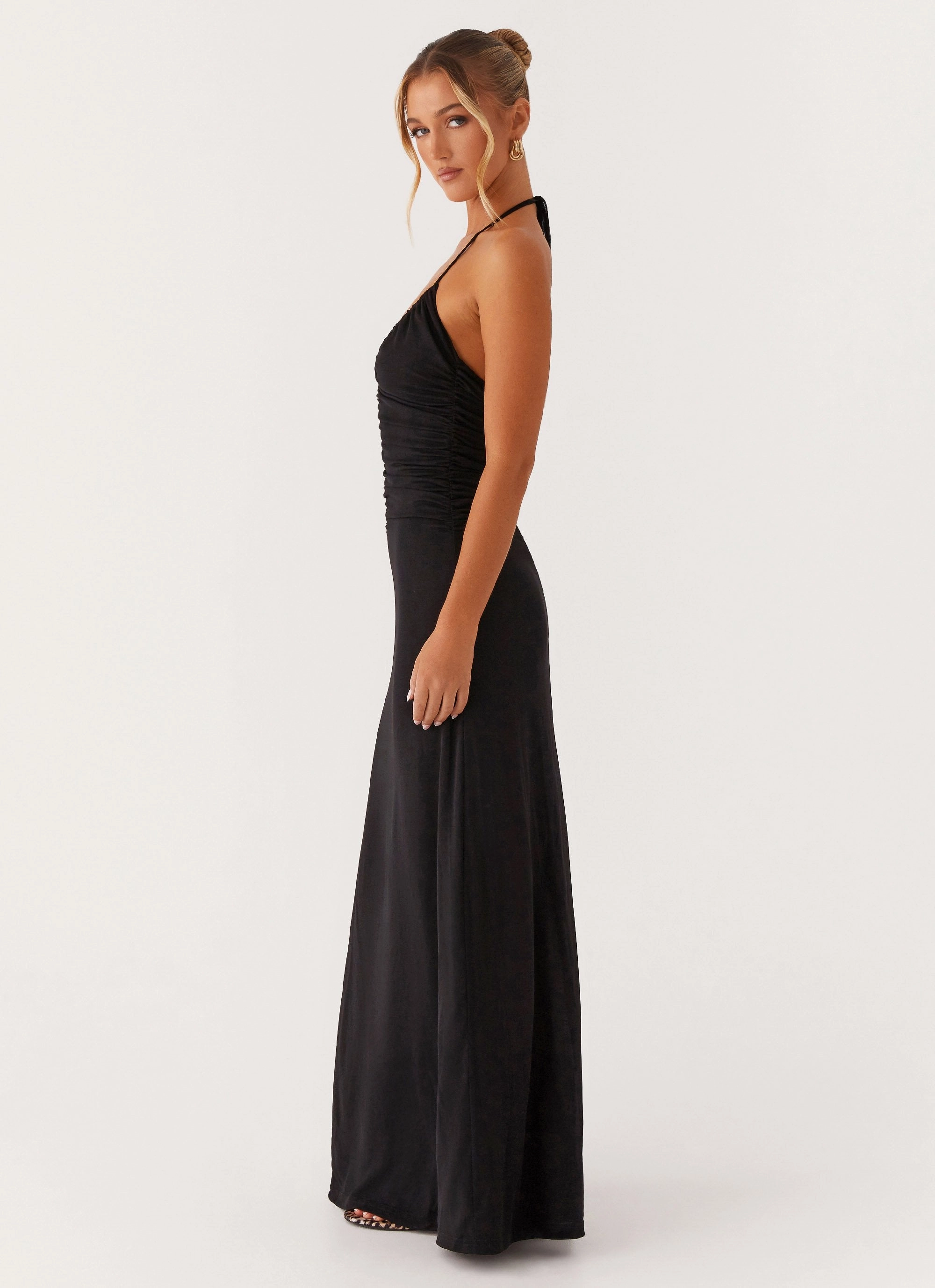 Minimalist Fit Smart Casual Kansas Maxi Dress - Black