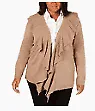 Karen Scott Plus Size Luxsoft Ruffled Cardigan