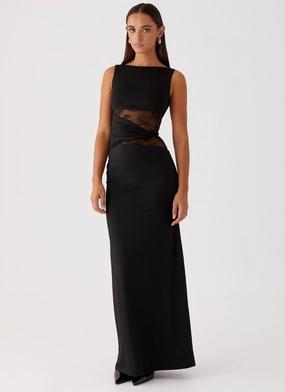 Karma Maxi Dress - Black Timeless Fit Karma Maxi Dress - Black Refined Style