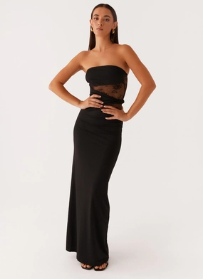 Karma Strapless Maxi Dress - Black Popular Outfit Karma Strapless Maxi Dress - Black Chill Comfort