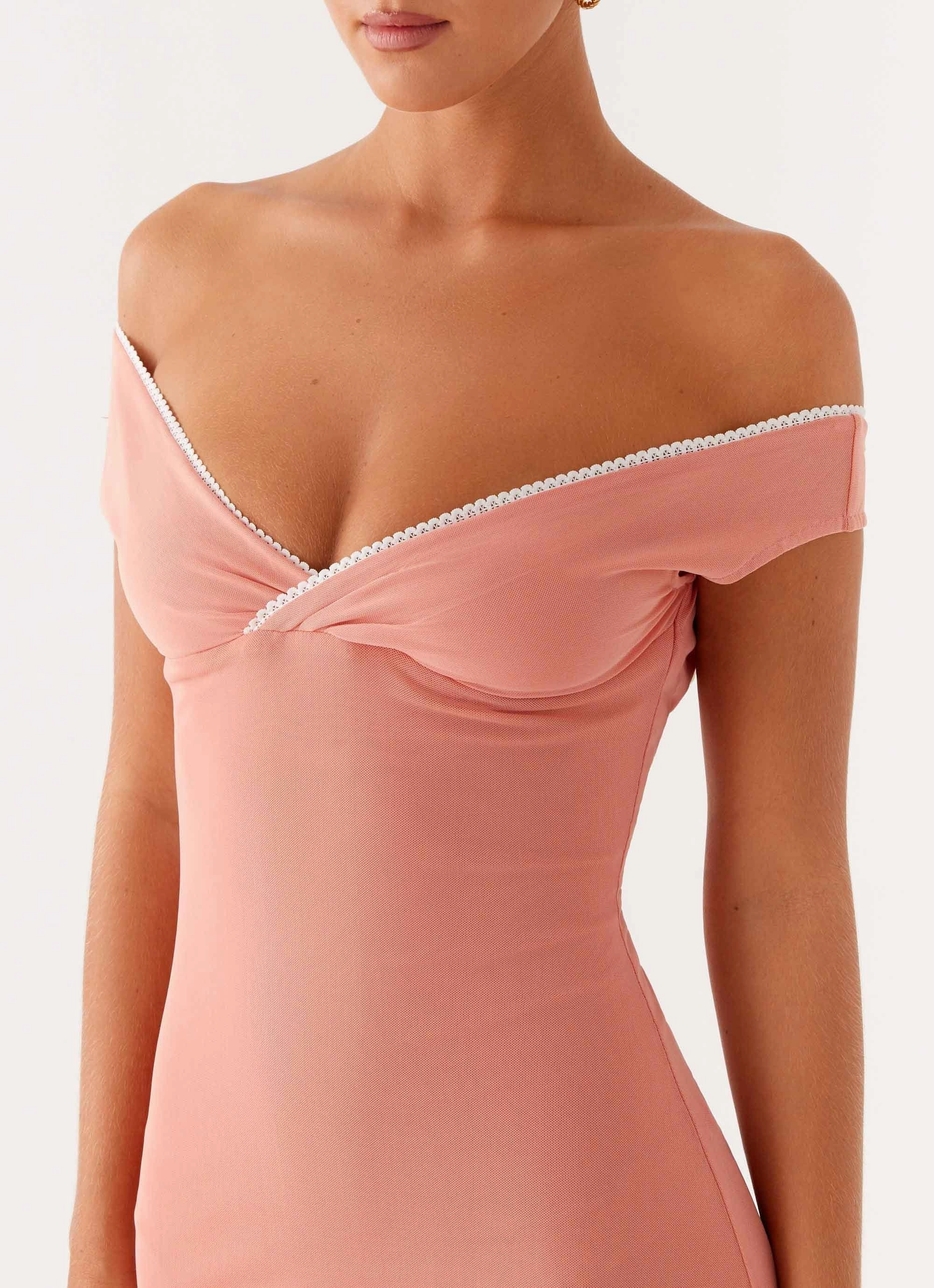 Katiya Maxi Dress - Peach and Effortless fit dress. Rural Charm