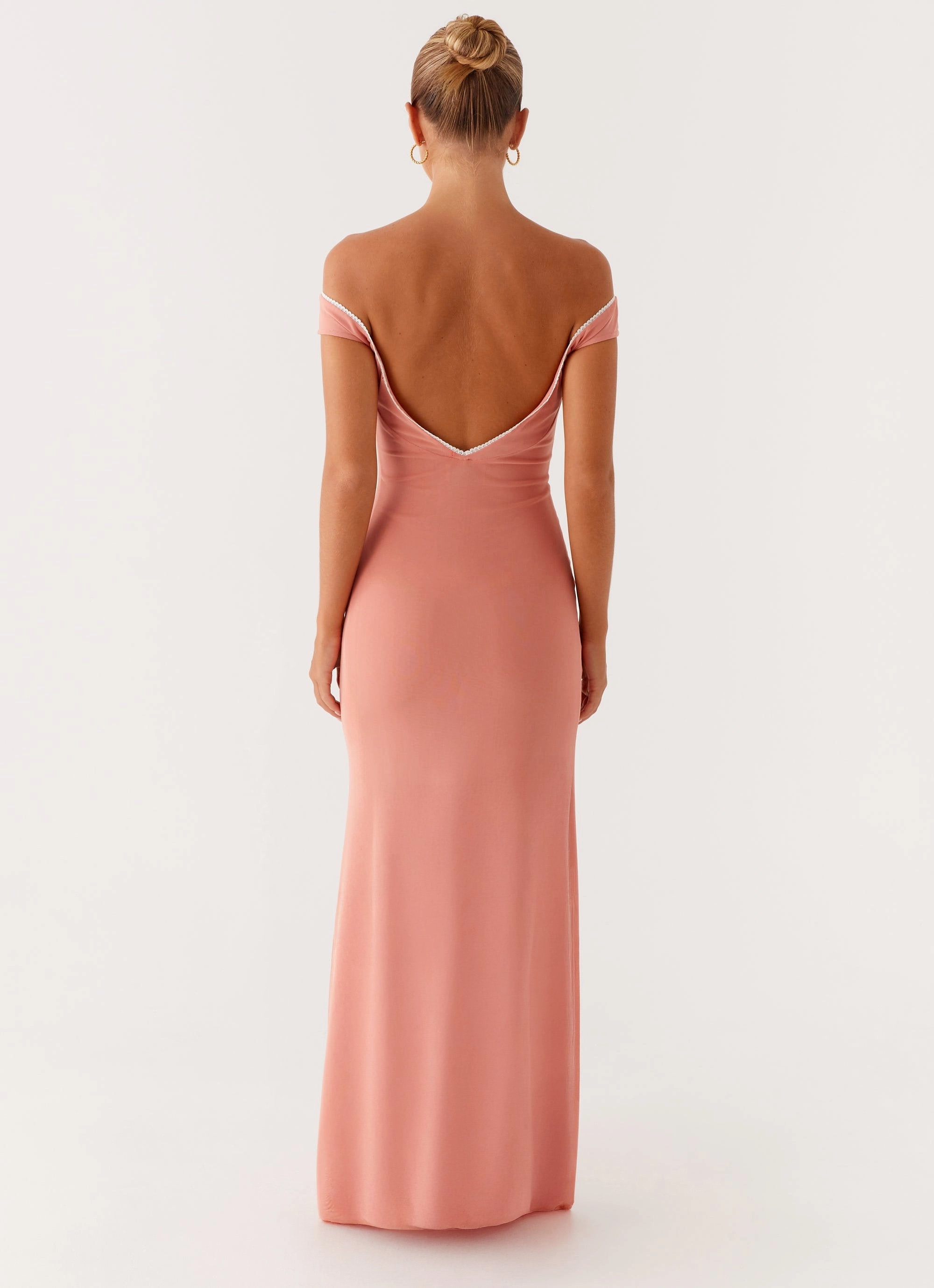 Essential Style breathable fabric dress Katiya Maxi Dress - Peach