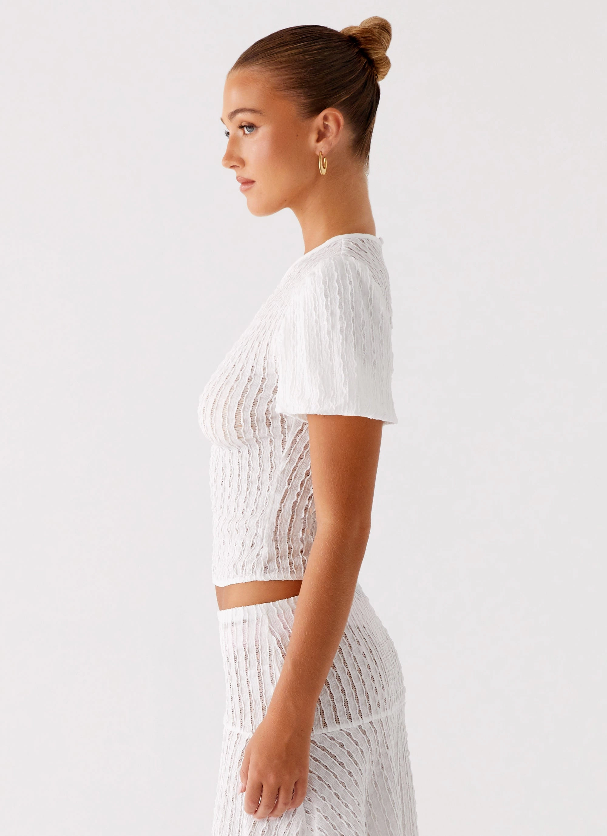 Katta Top - Ivory Flexible Waistband Thermal Insulation Core