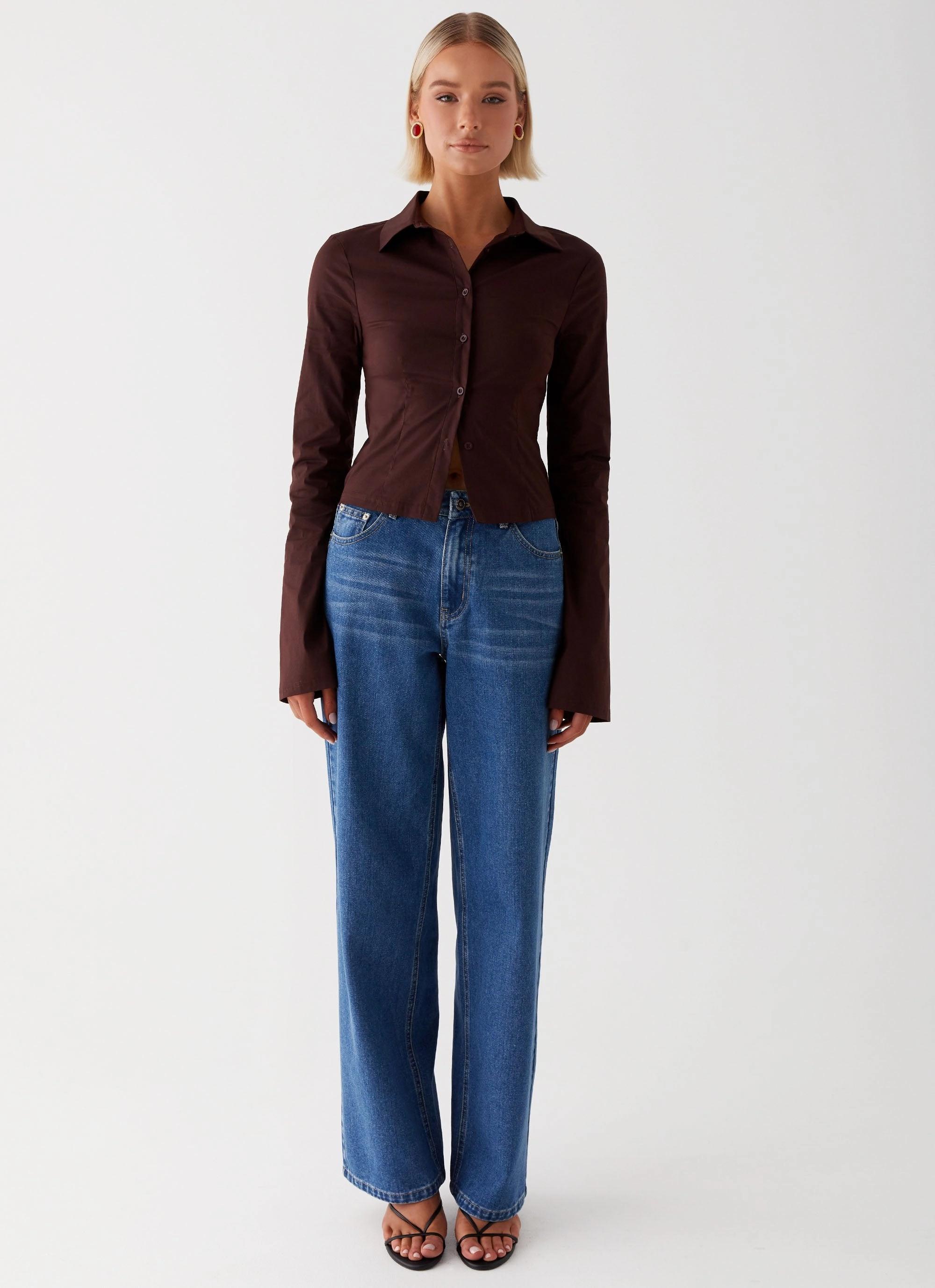 Keanna Low Rise Jeans - Indigo Sport Flex