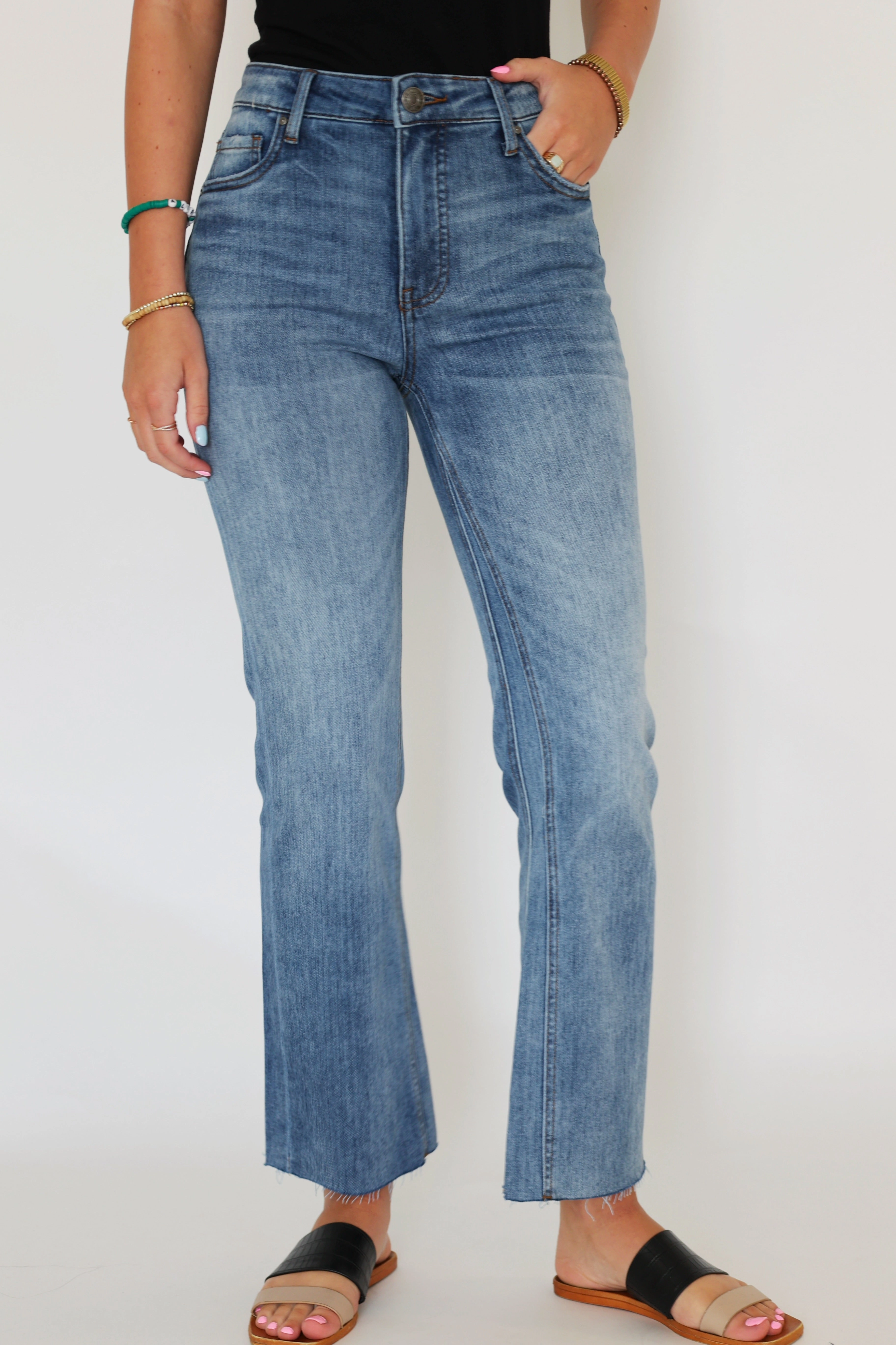 Kelsey High Rise Fab Ab- Acceptance Convertible Collar