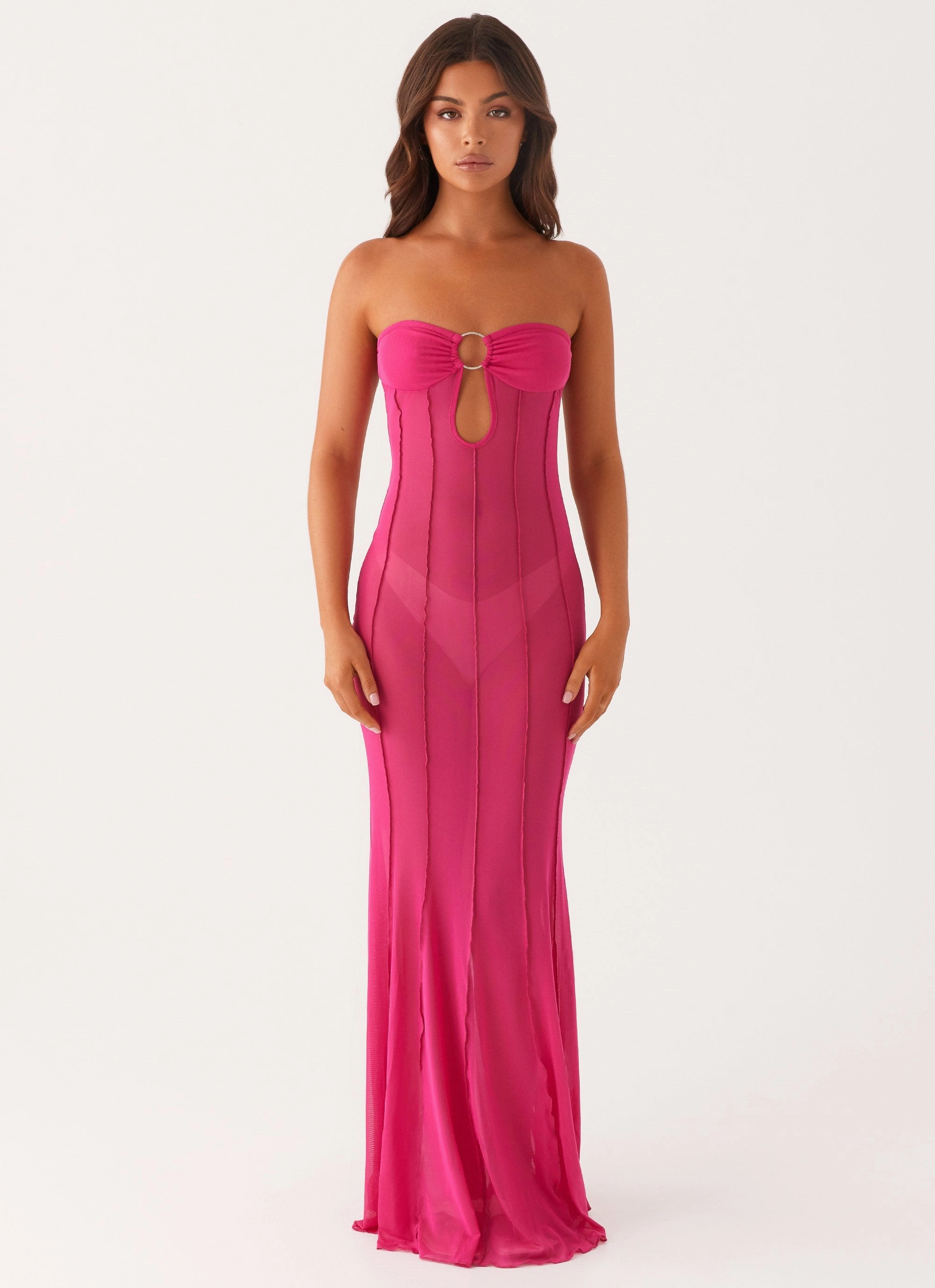 Kennedy Maxi Dress - Fuchsia Grace Glow