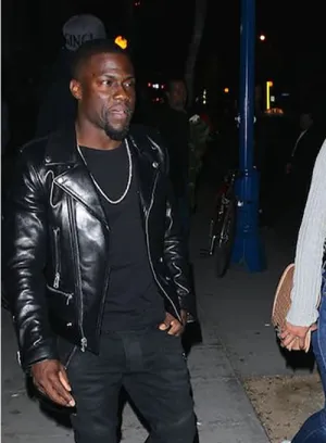 Kevin Hart Black Leather Jacket