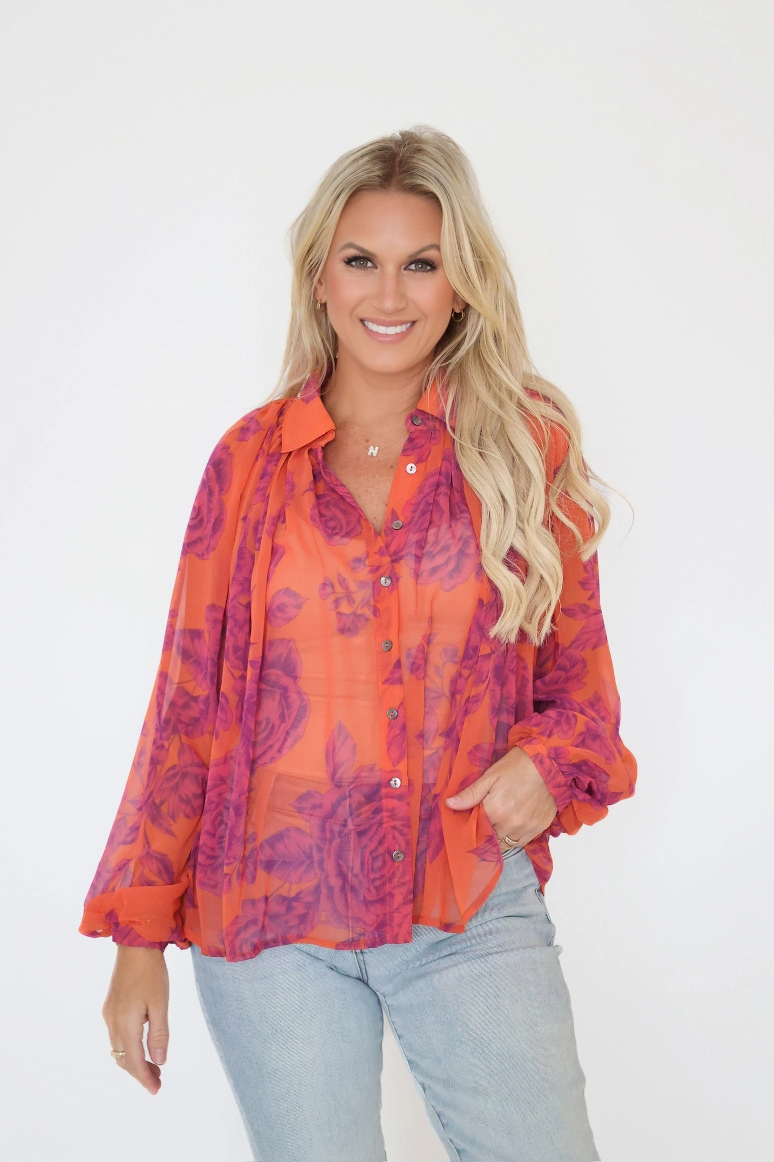MinimalistDesign LayeredNeckline Kira Blouse