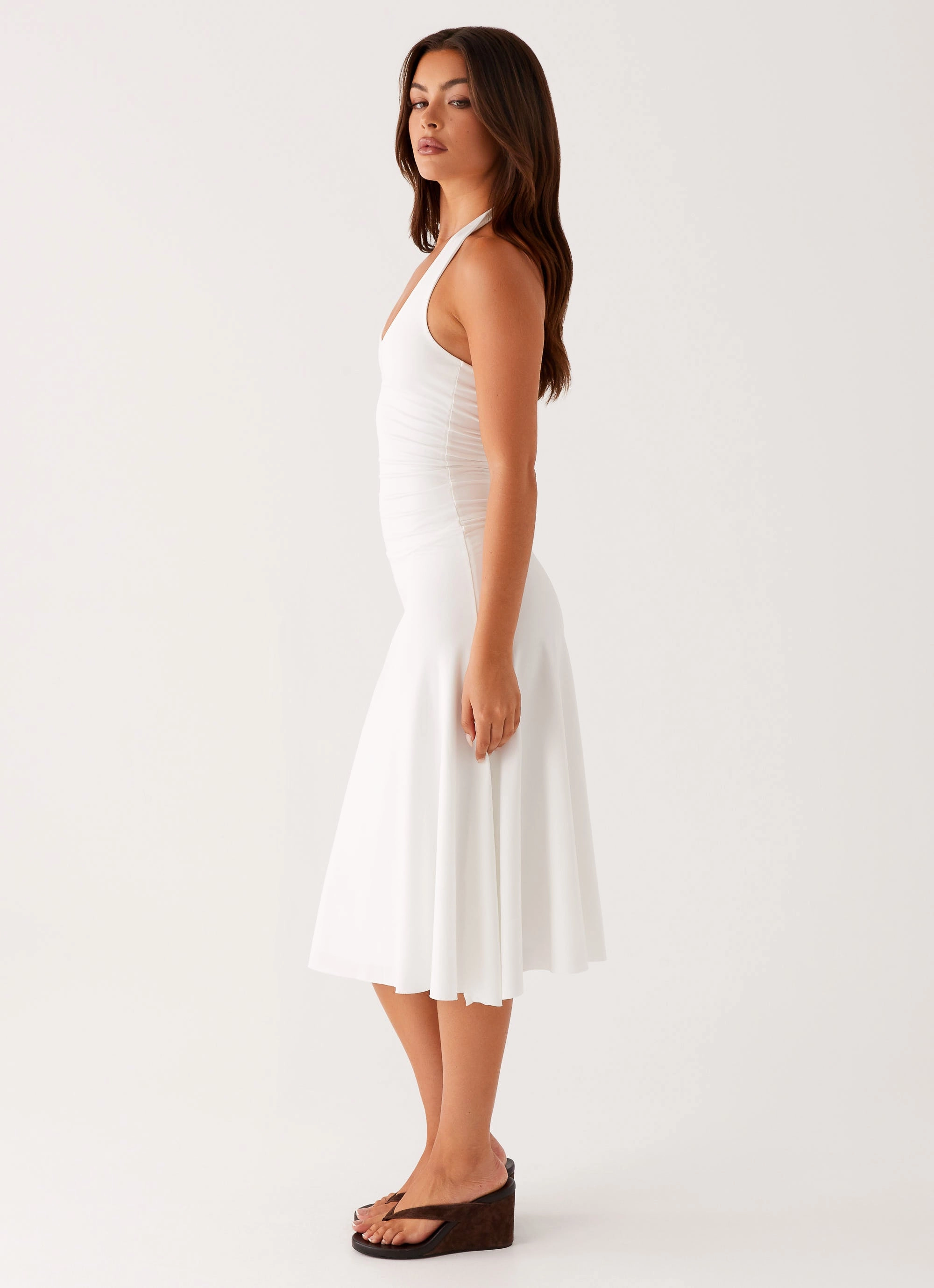 Effortless Vibe Klyne Midi Dress - Ivory