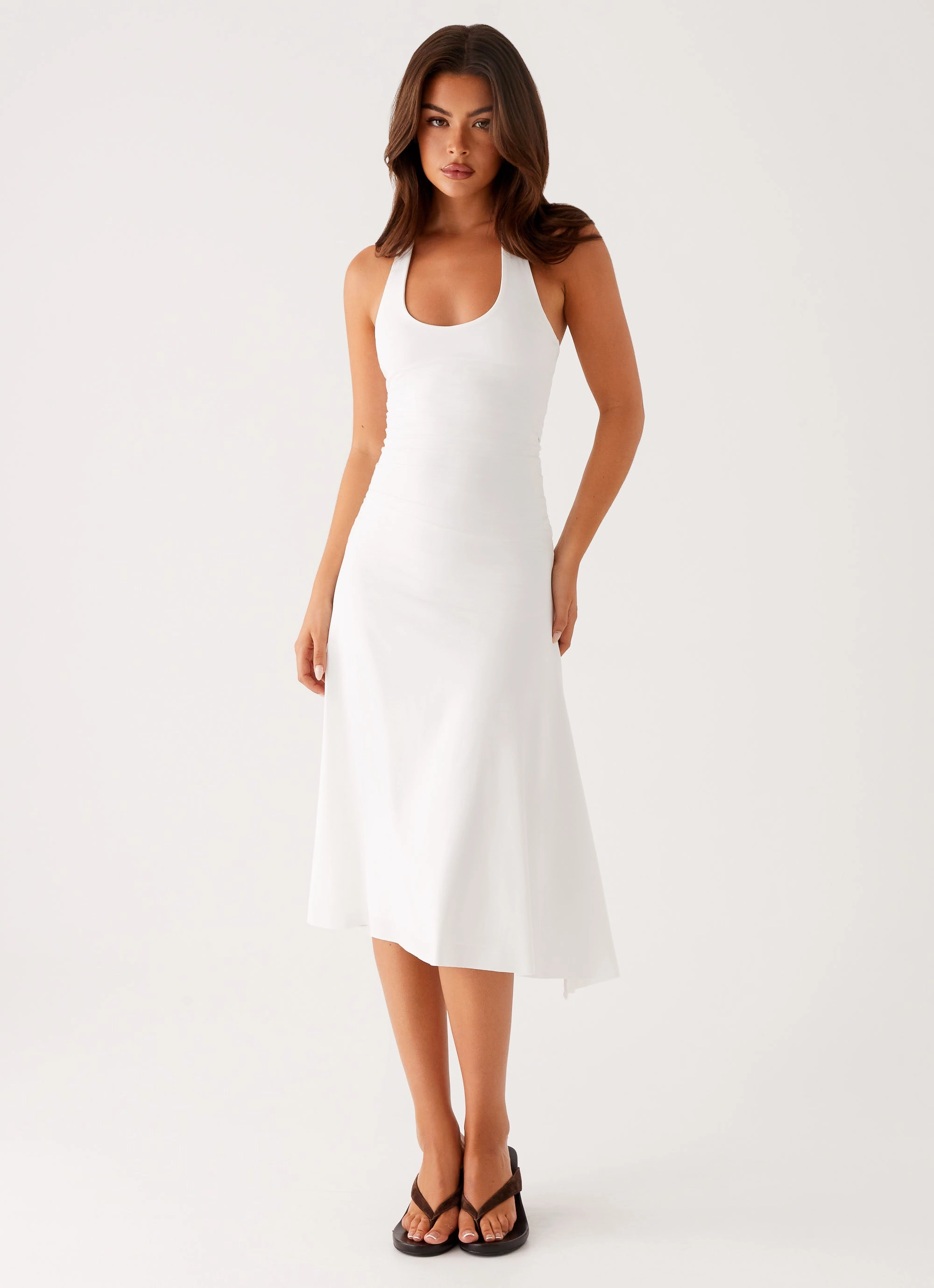 Klyne Midi Dress - Ivory Romantic Hour