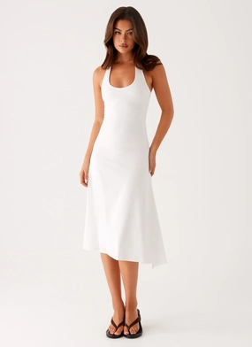 Klyne Midi Dress - Ivory Chic Wear Klyne Midi Dress - Ivory Romantic Hour