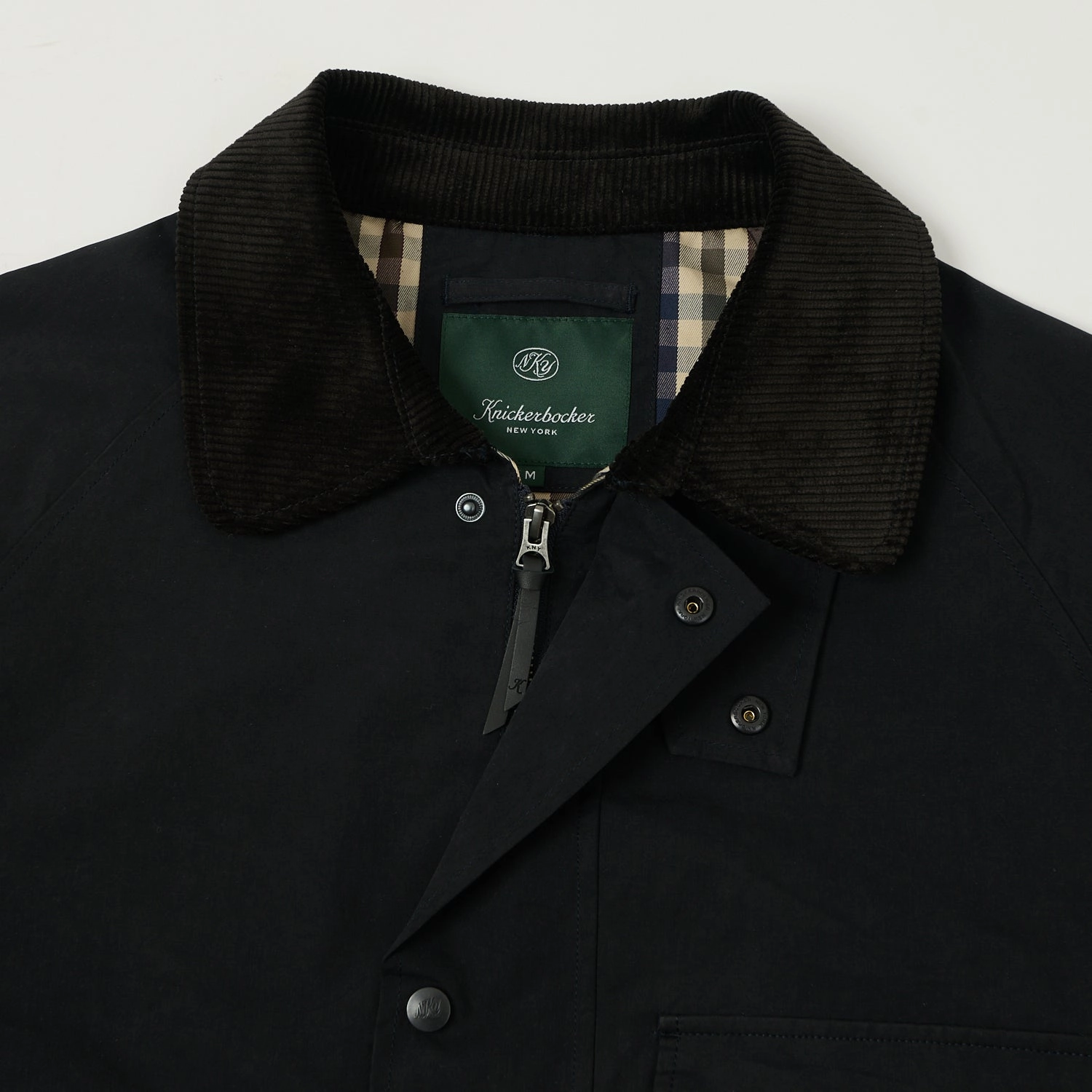 Knickerbocker 'Bay' Waxed Cotton/Nylon Jacket - Navy