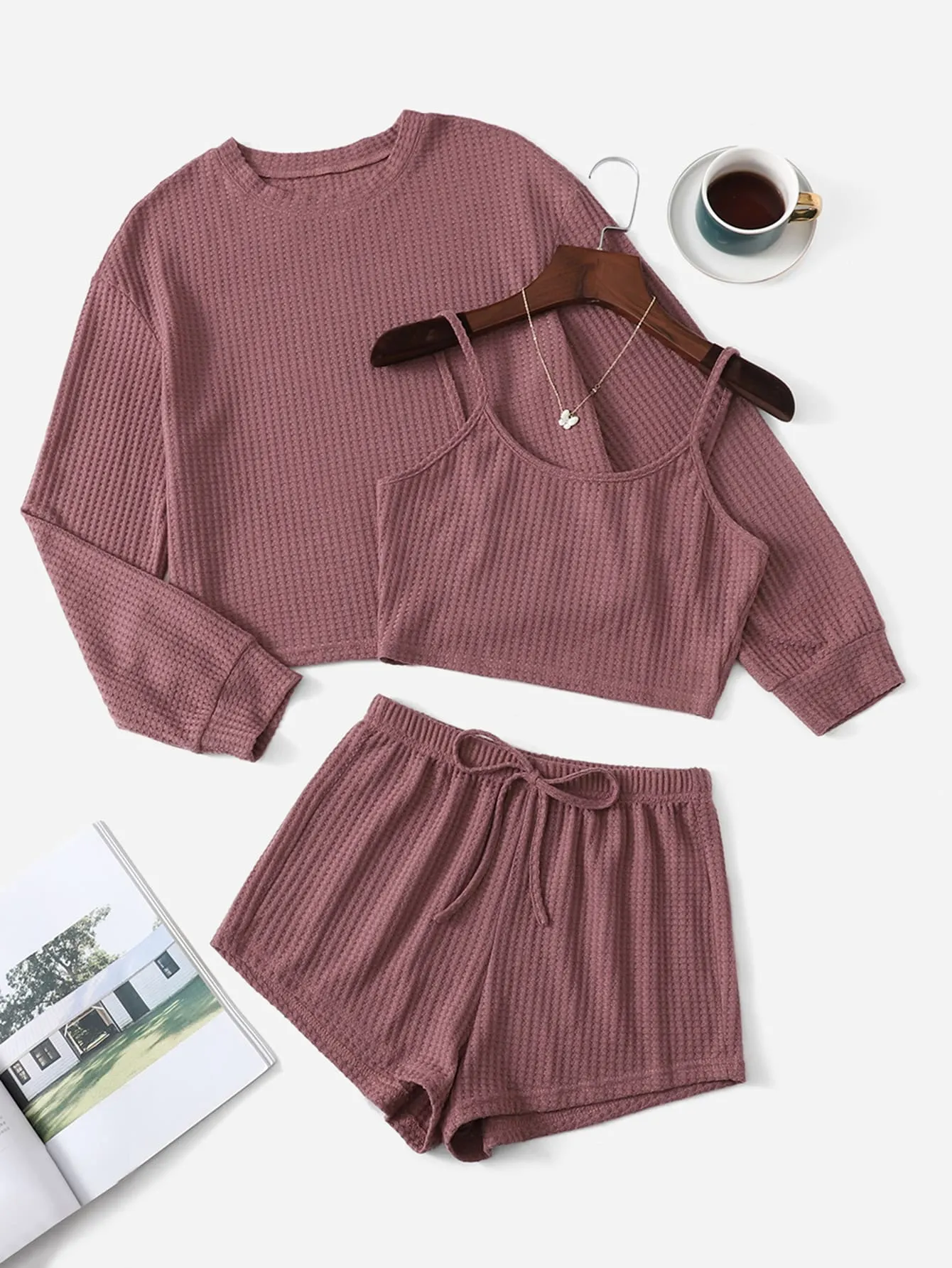 Knit Cami Top & Shorts PJ Sett shirt