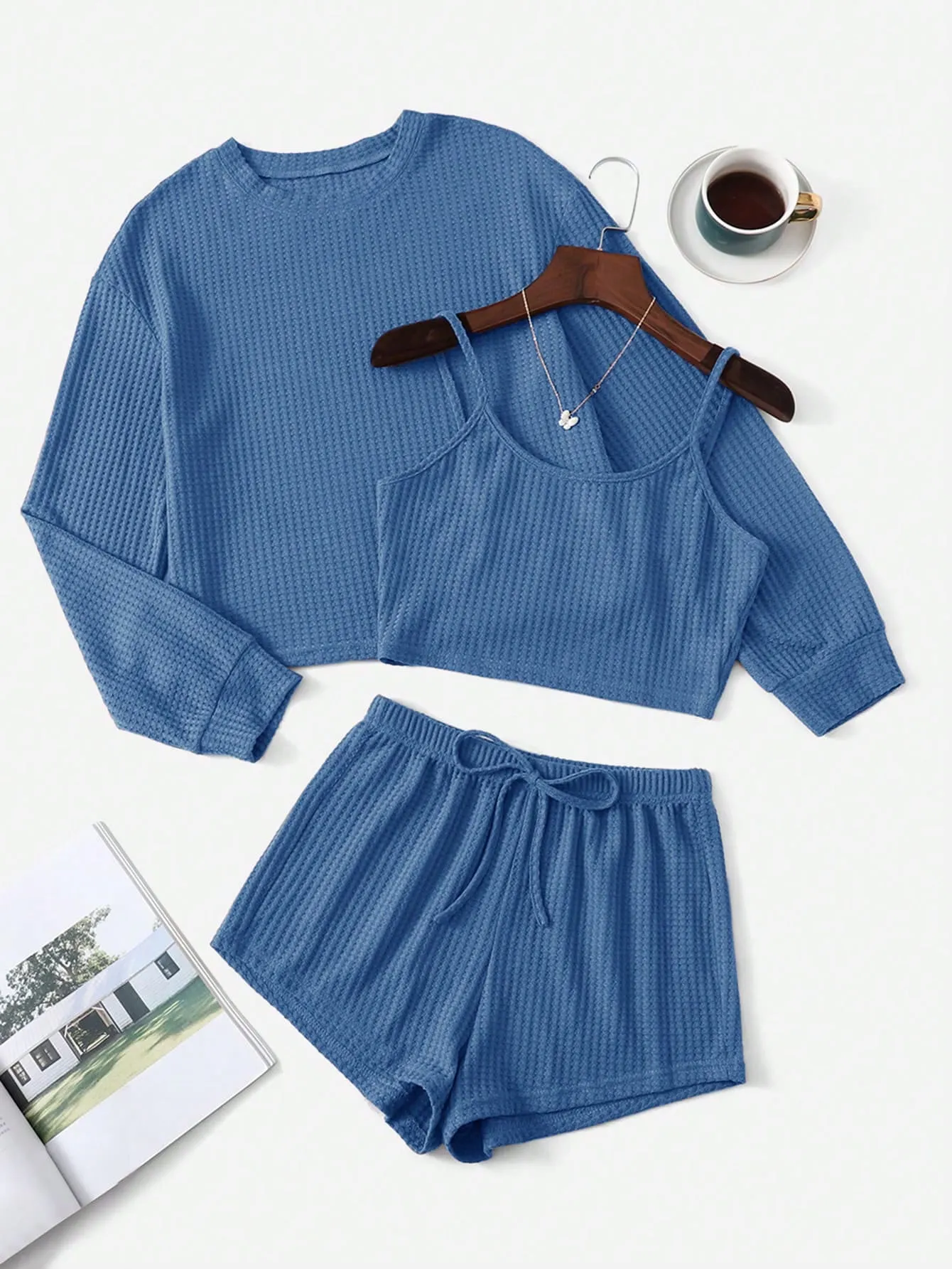 Knit Cami Top & Shorts PJ Sett shirt