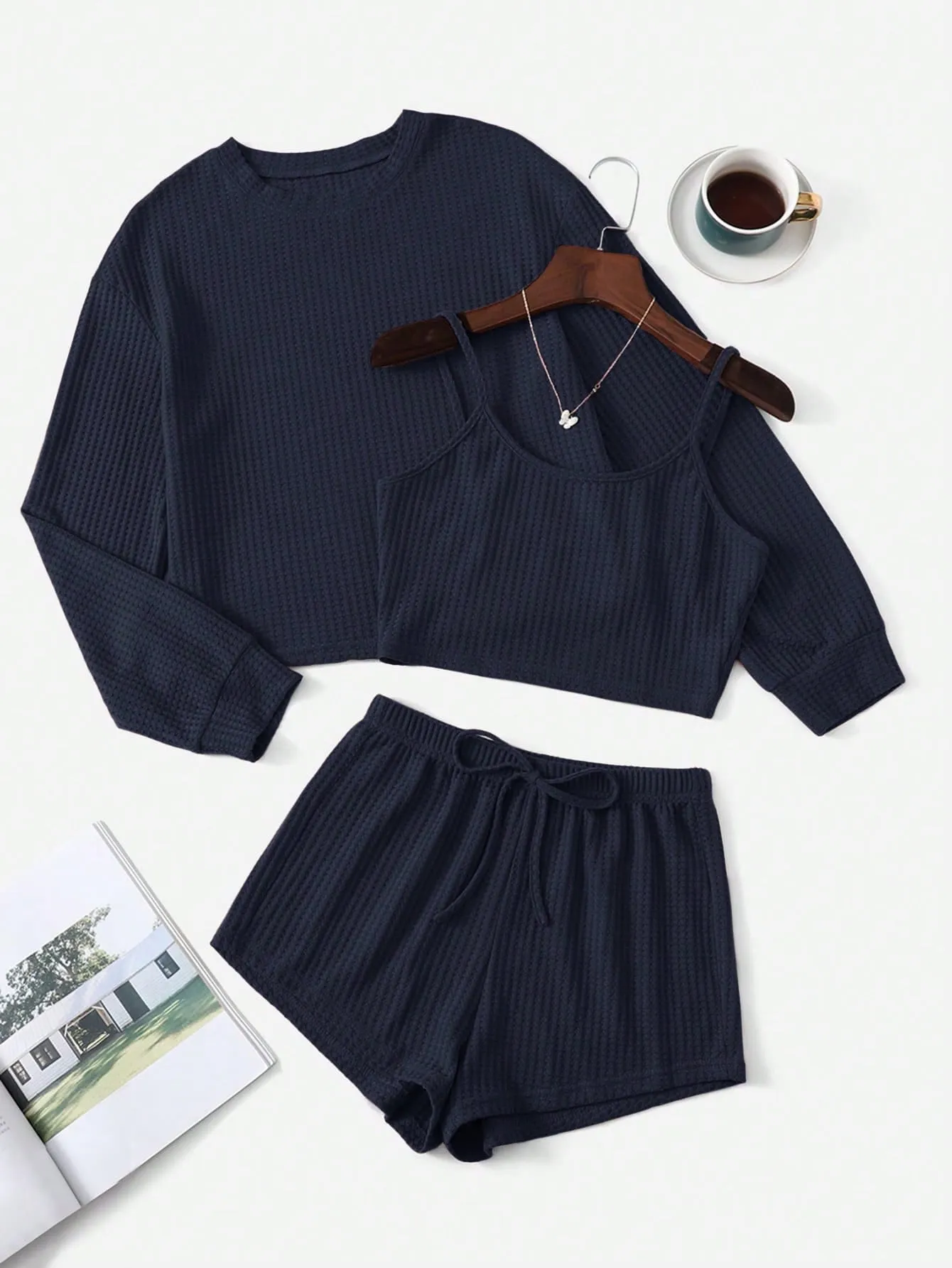 Knit Cami Top & Shorts PJ Sett shirt