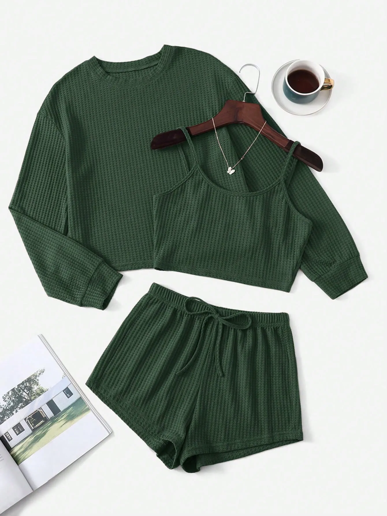Knit Cami Top & Shorts PJ Sett shirt