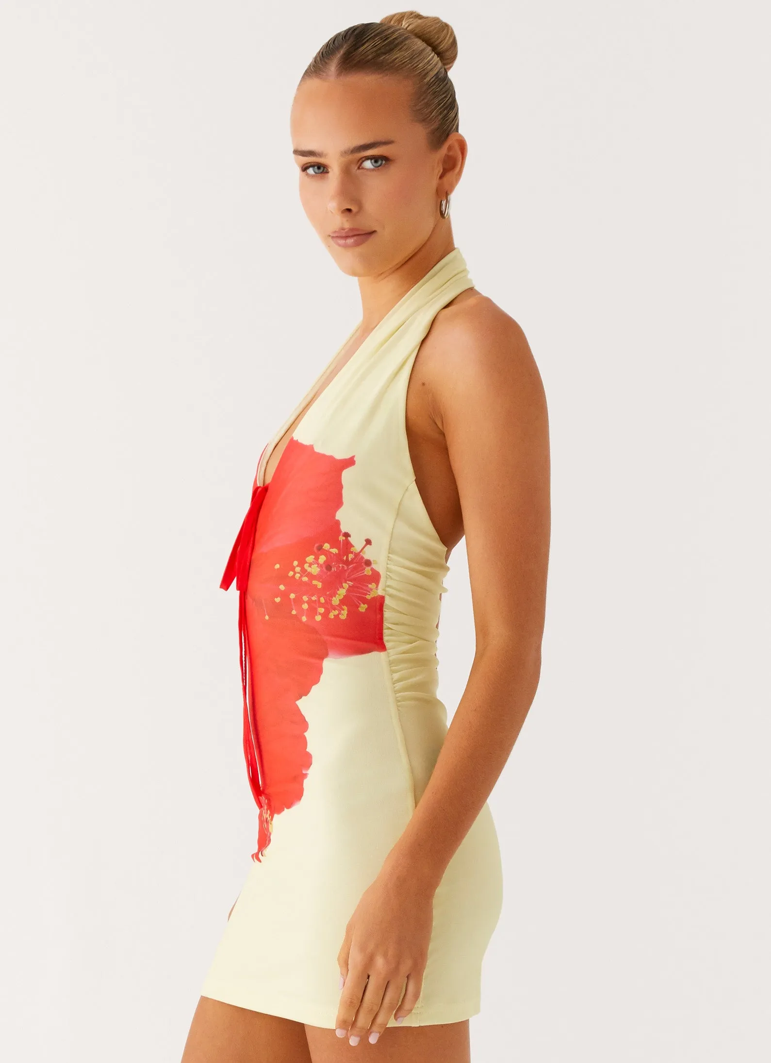 Bold Prints Quick-Dry Know You Better Mini Dress - Scarlet Floral