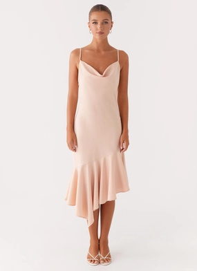 Korby Midi Dress - Pink All Season Style